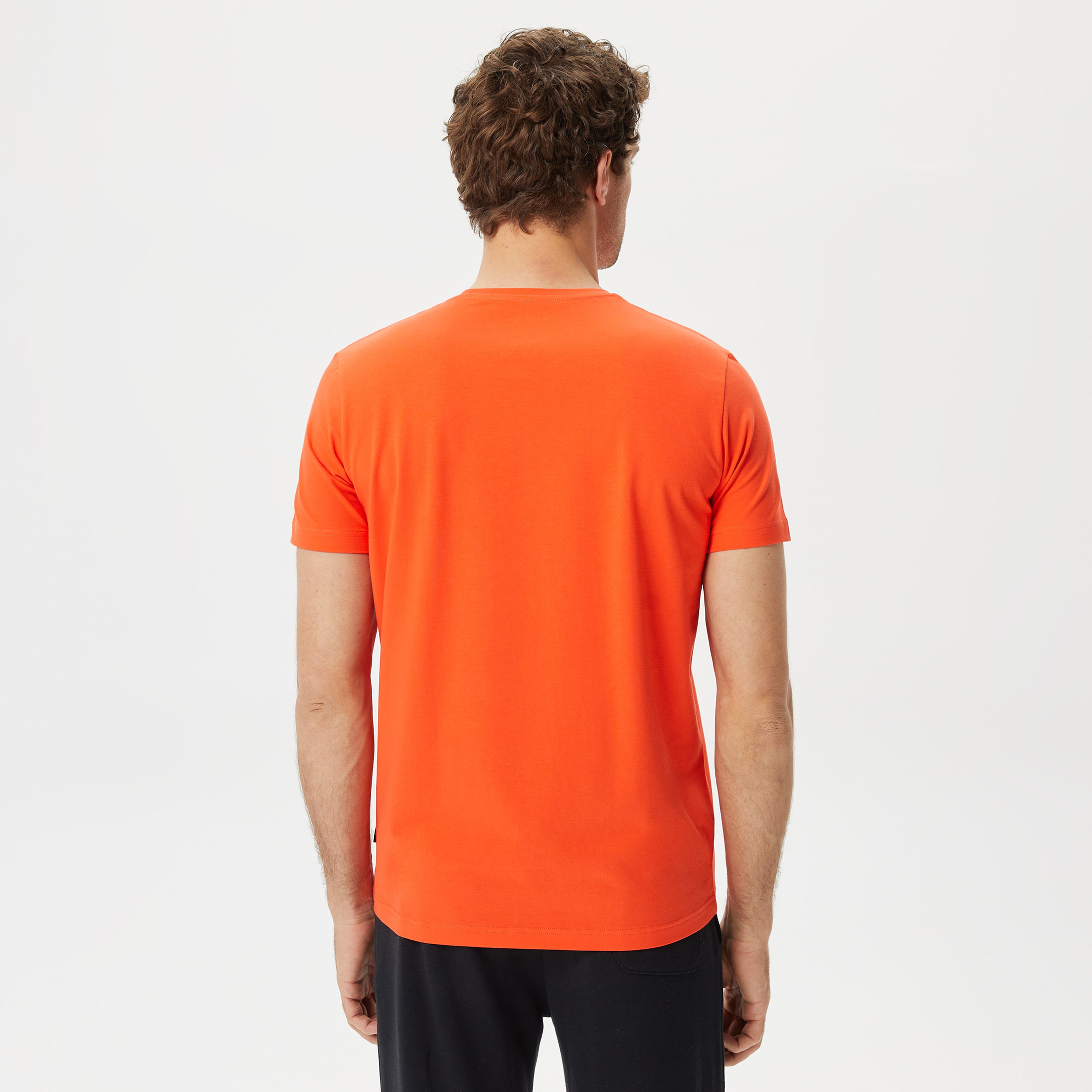 Nautica Erkek Turuncu Standart Fit T-Shirt