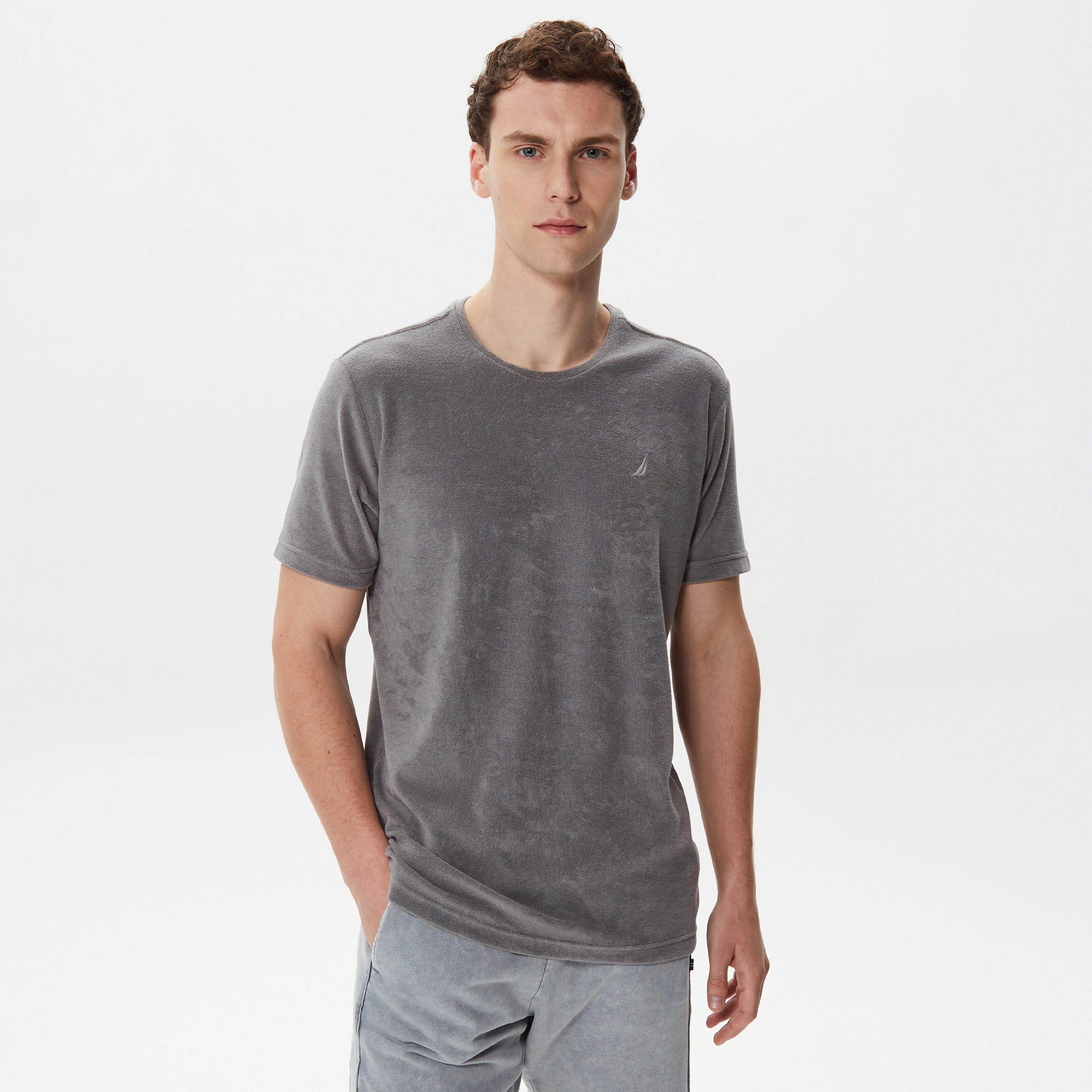 Nautica Erkek Gri T-Shirt
