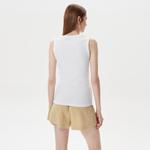 Nautica Kadın Beyaz Slim Fit Kolsuz T-Shirt