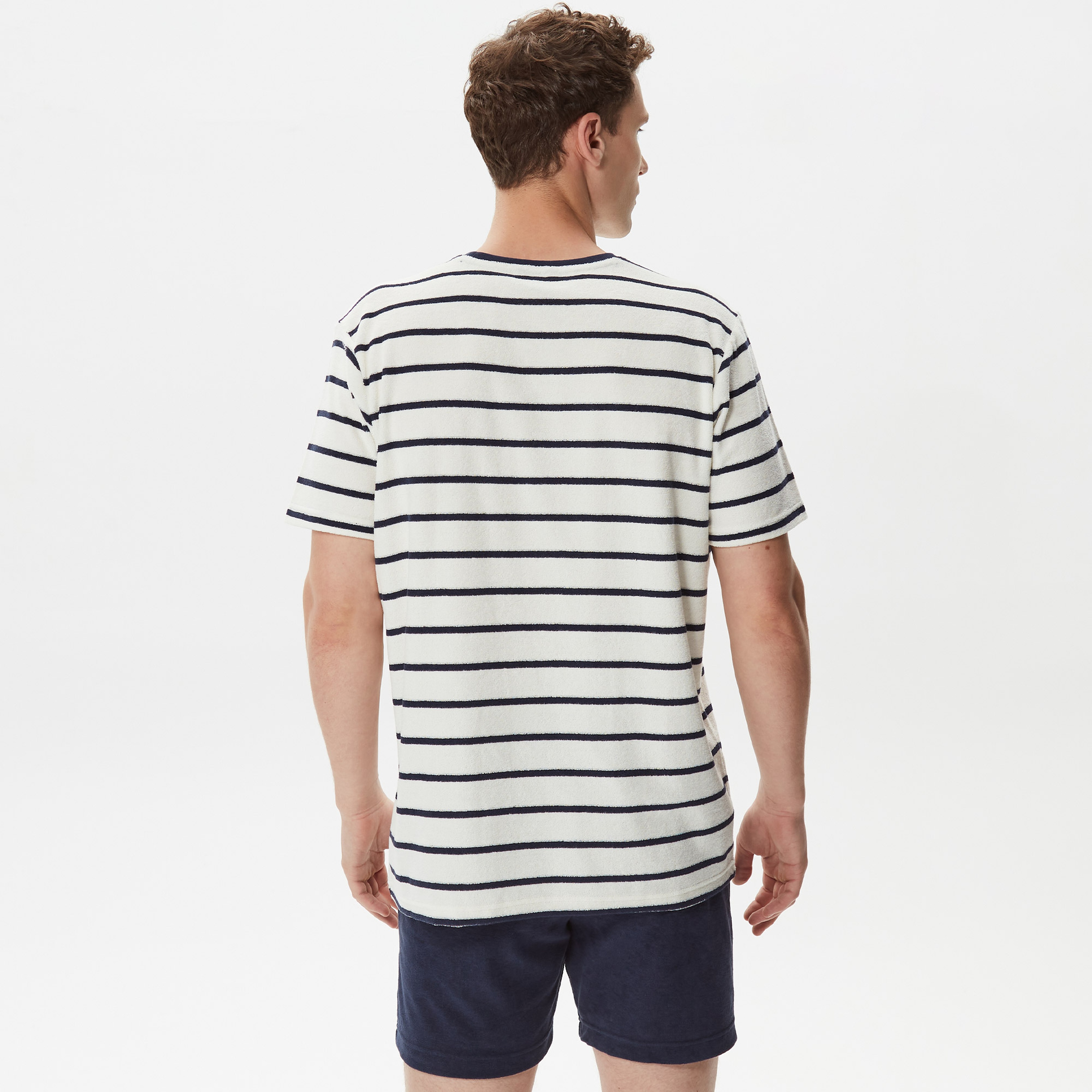 Nautica Erkek Lacivert Çizgili T-Shirt