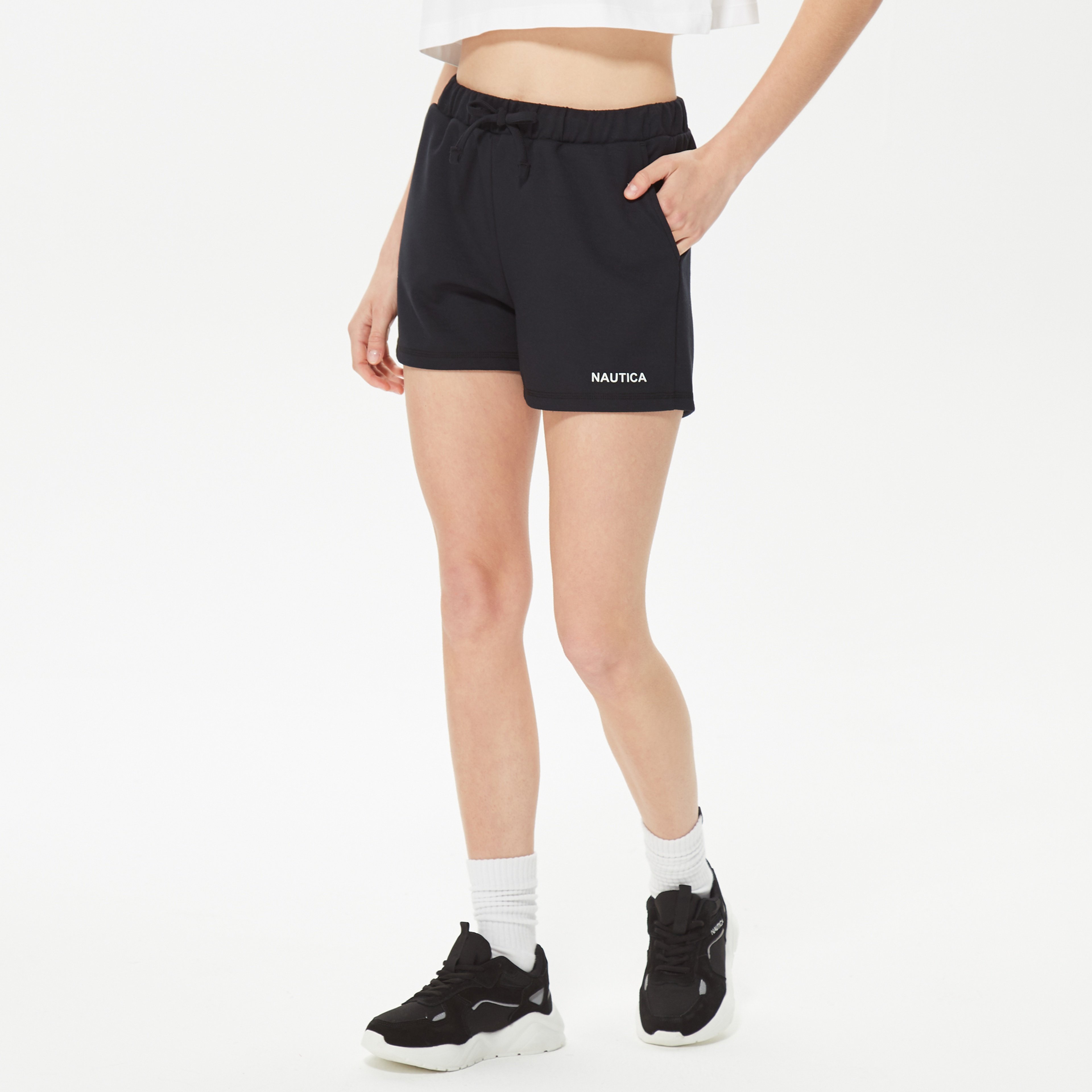 Nautica Kadın Siyah Oversize Şort