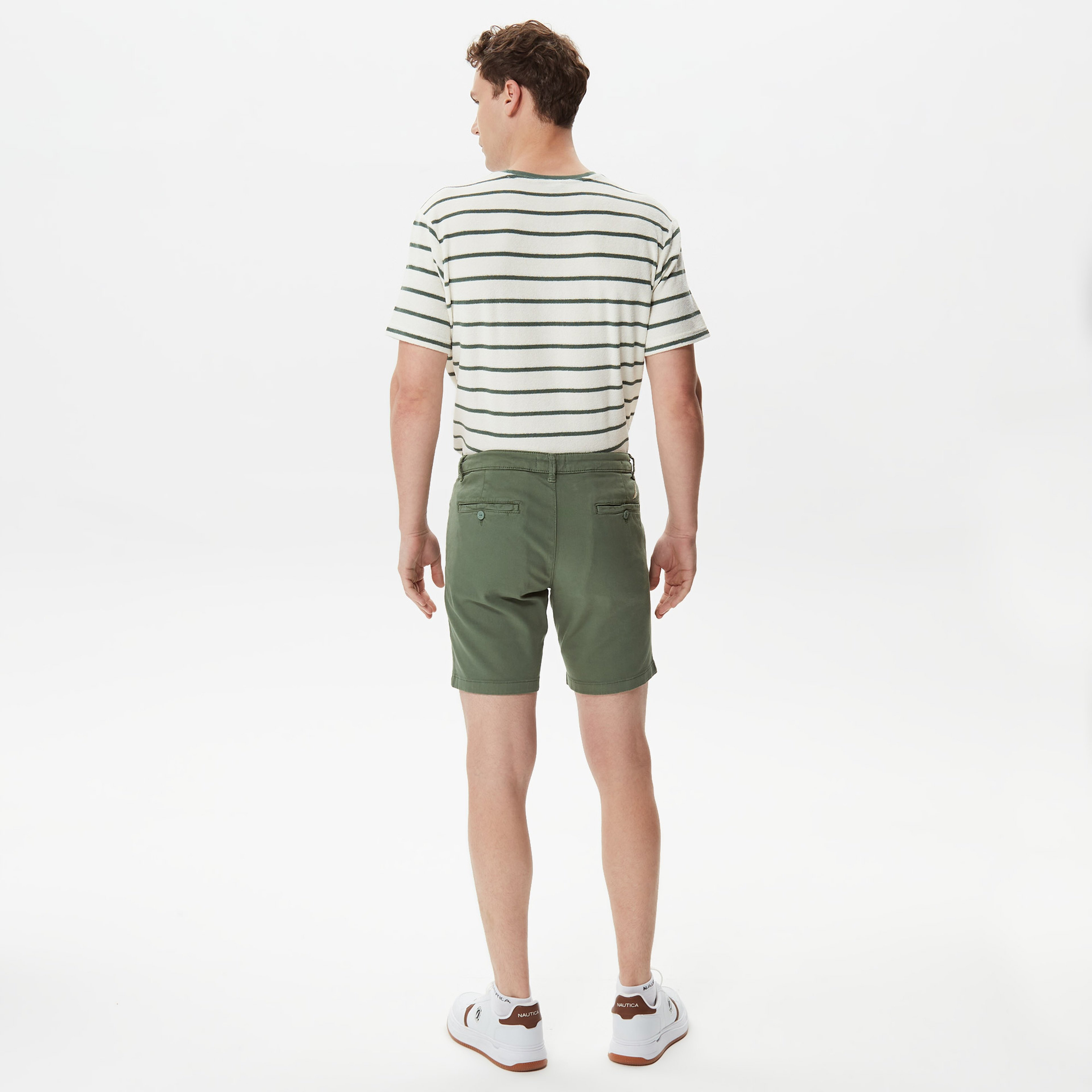 Nautica Erkek Yeşil Slim Fit Bermuda Şort