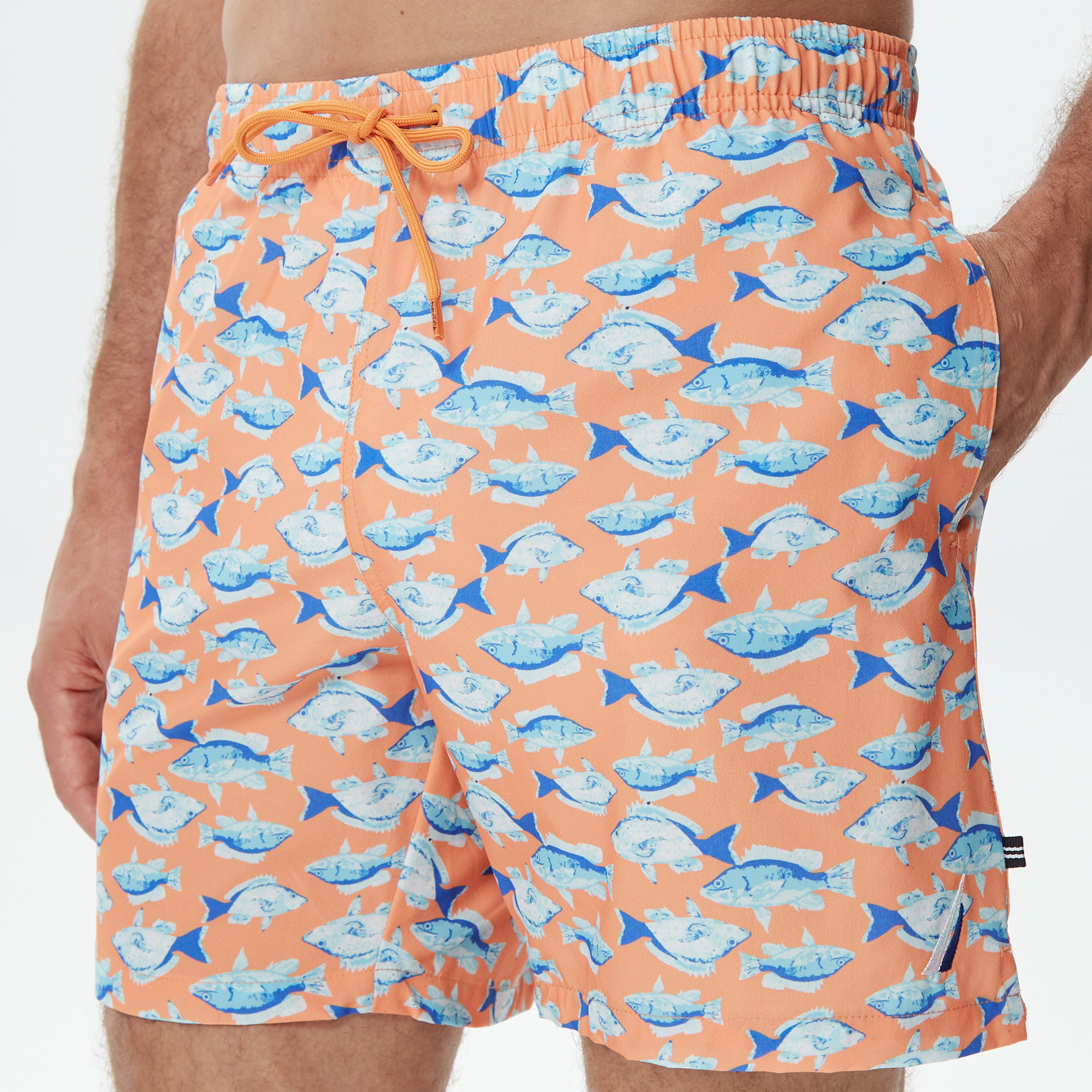 Nautica Erkek Pembe Baskılı Deniz Şortu