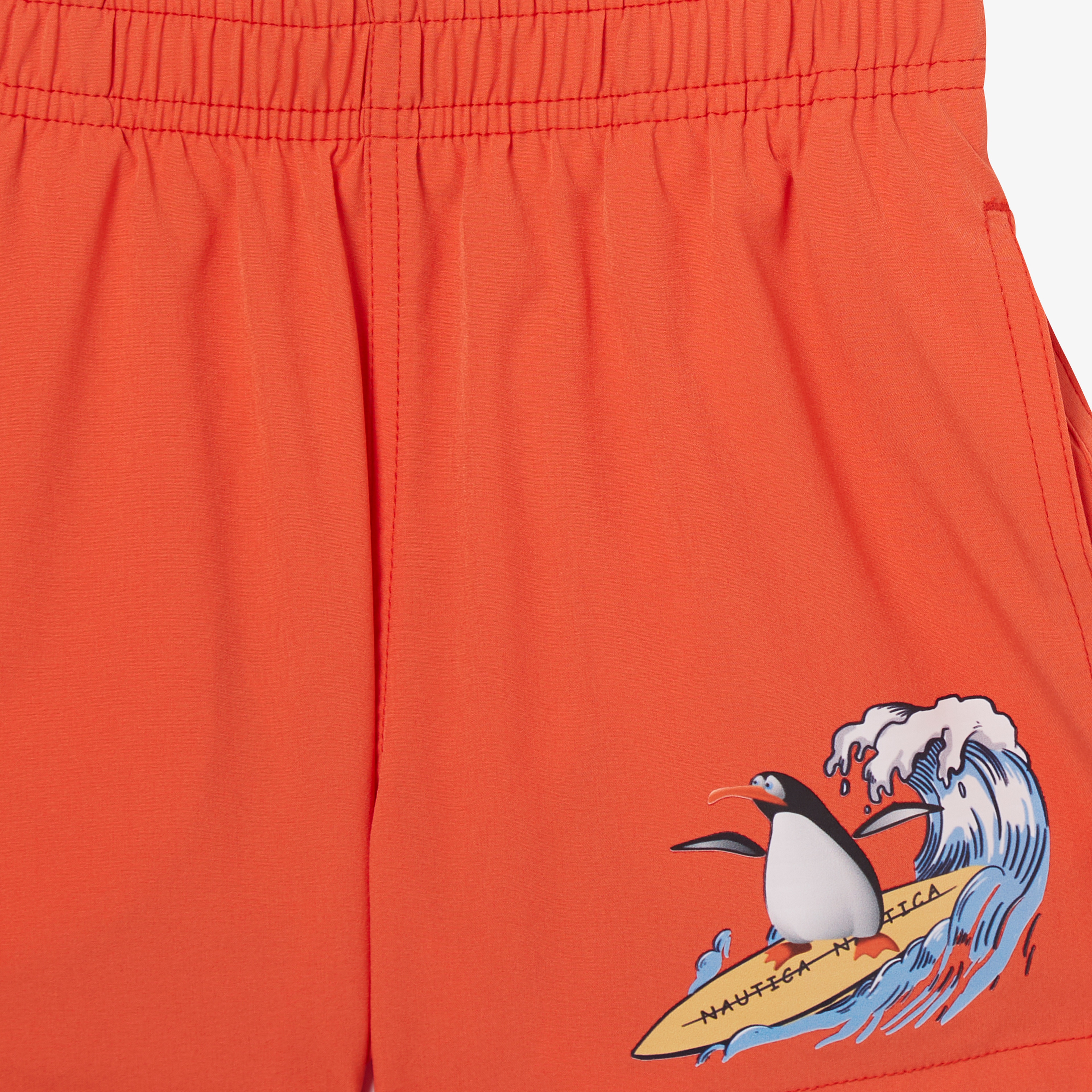 Nautica Erkek Çocuk Turuncu Baskılı Mayo Şort