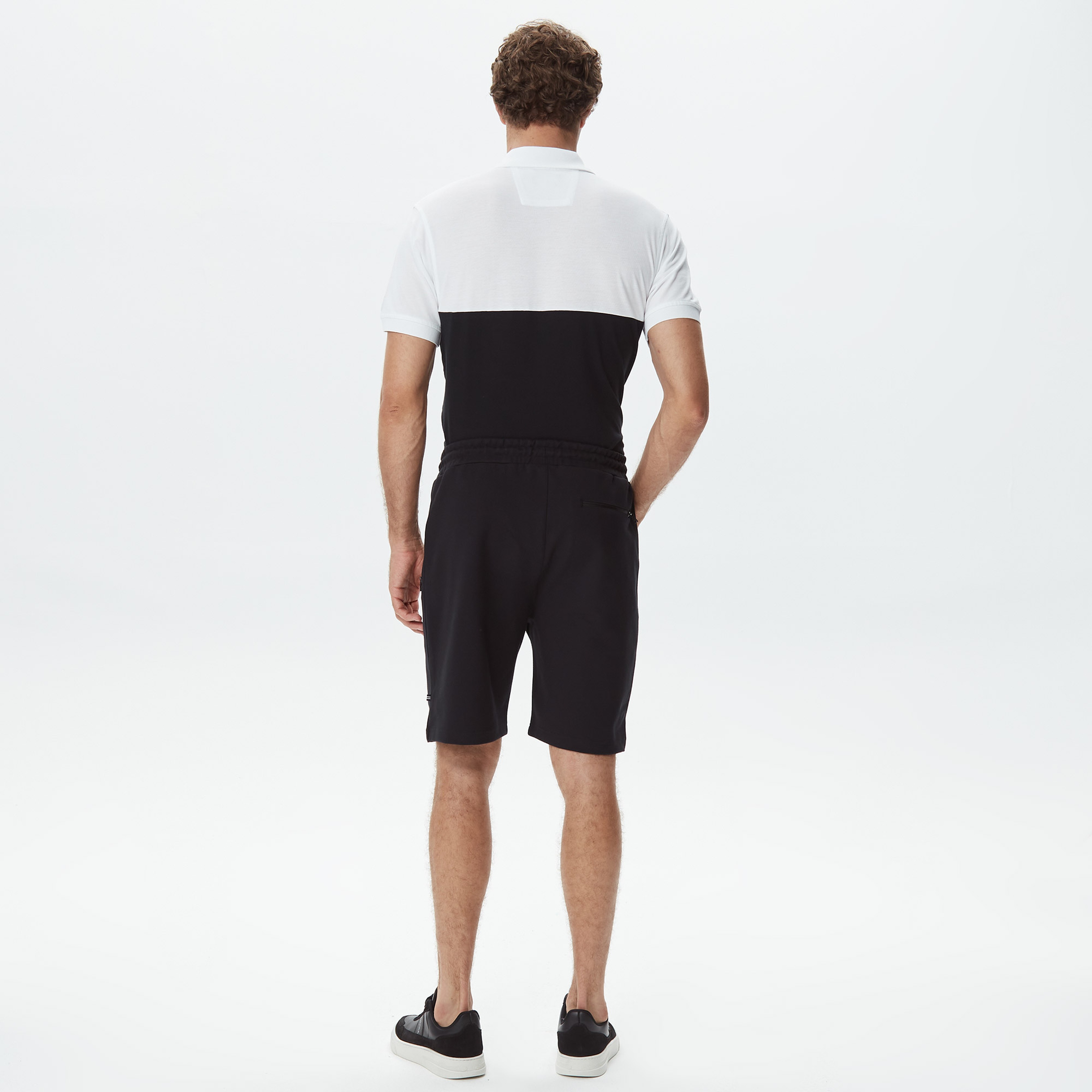 Nautica Erkek Siyah Baskılı Şort