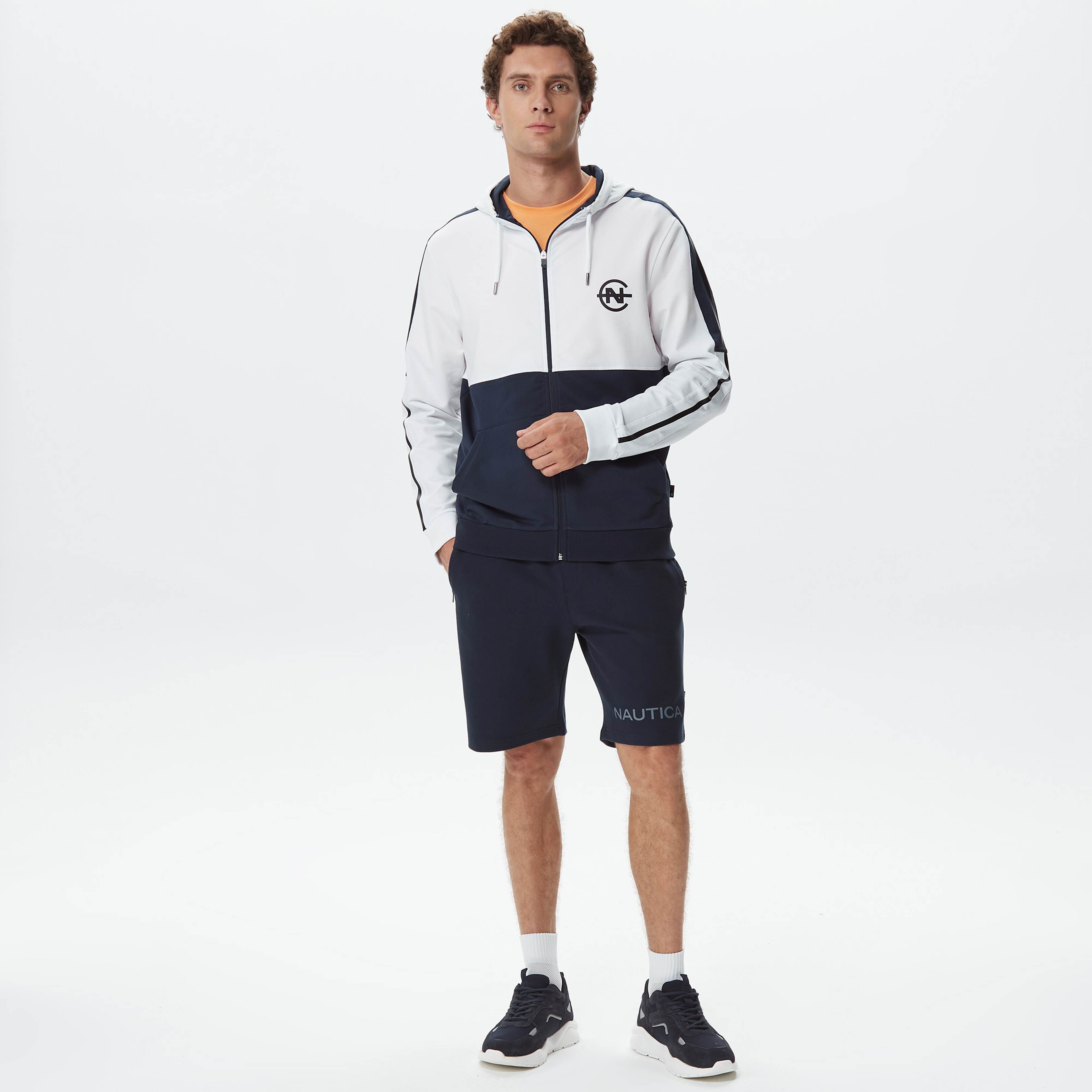 Nautica Erkek Lacivert Baskılı Şort