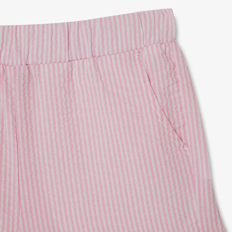 Nautica Kız Çocuk Pembe Çizgili Şort