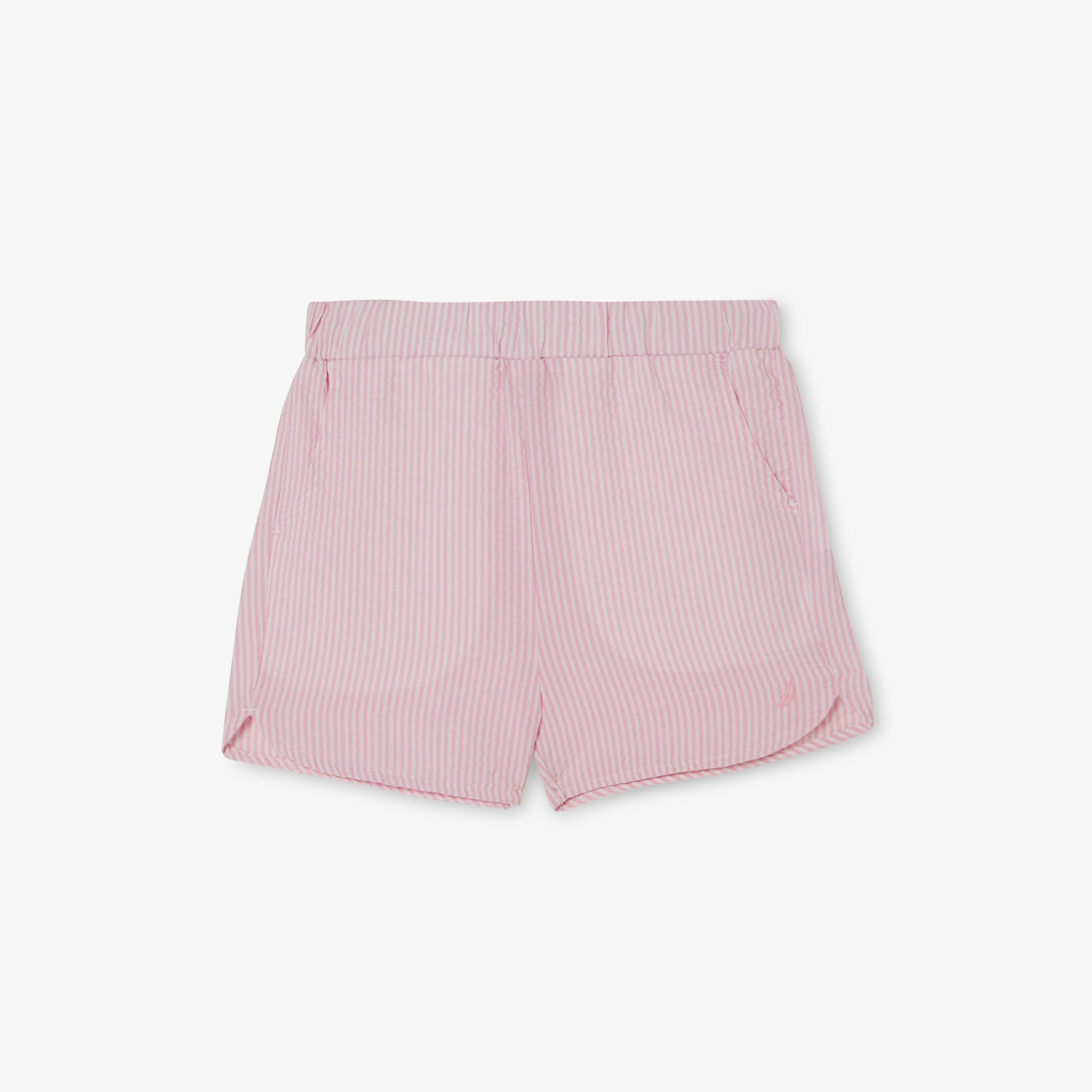 Nautica Kız Çocuk Pembe Çizgili Şort