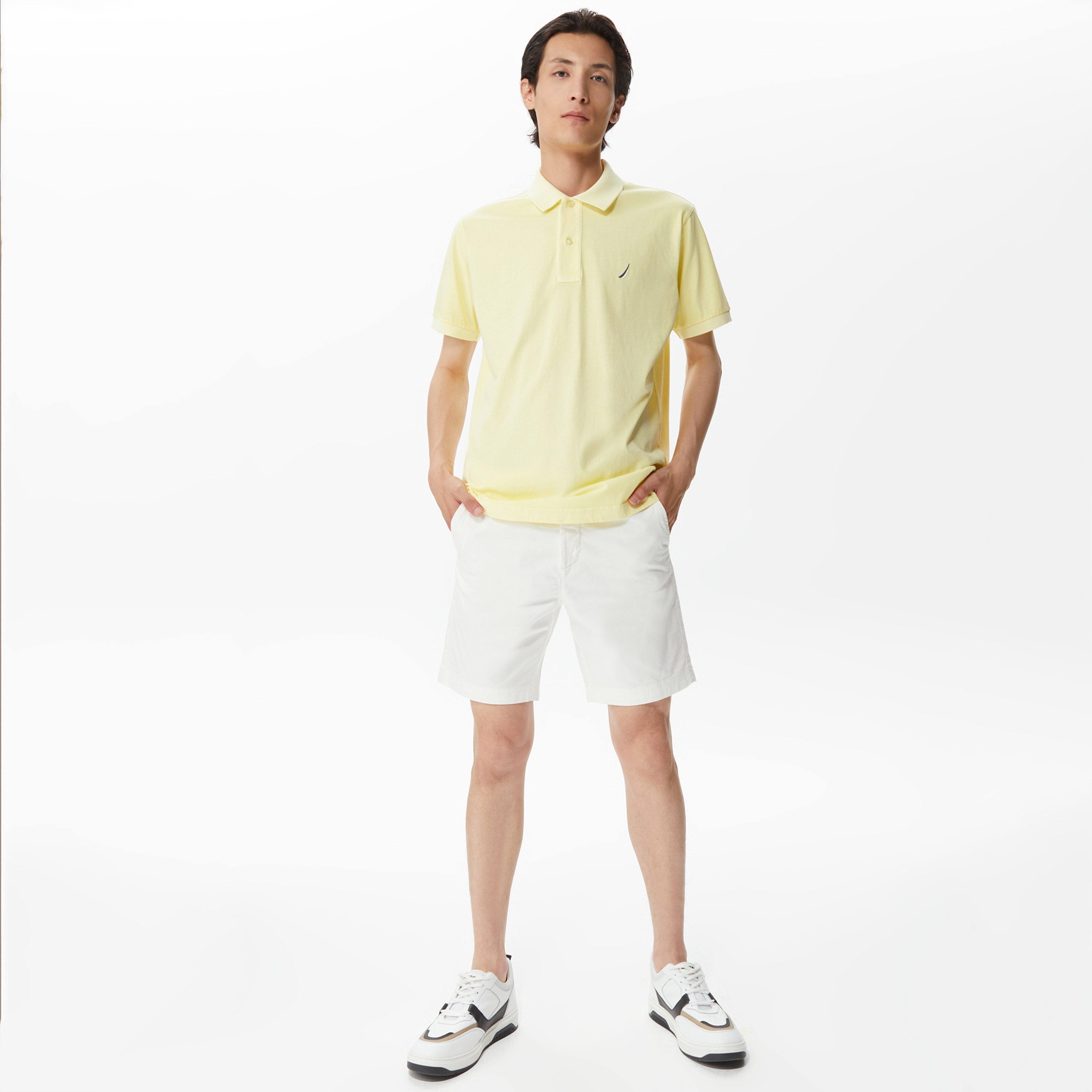 Nautica Erkek Beyaz Slim Fit Şort