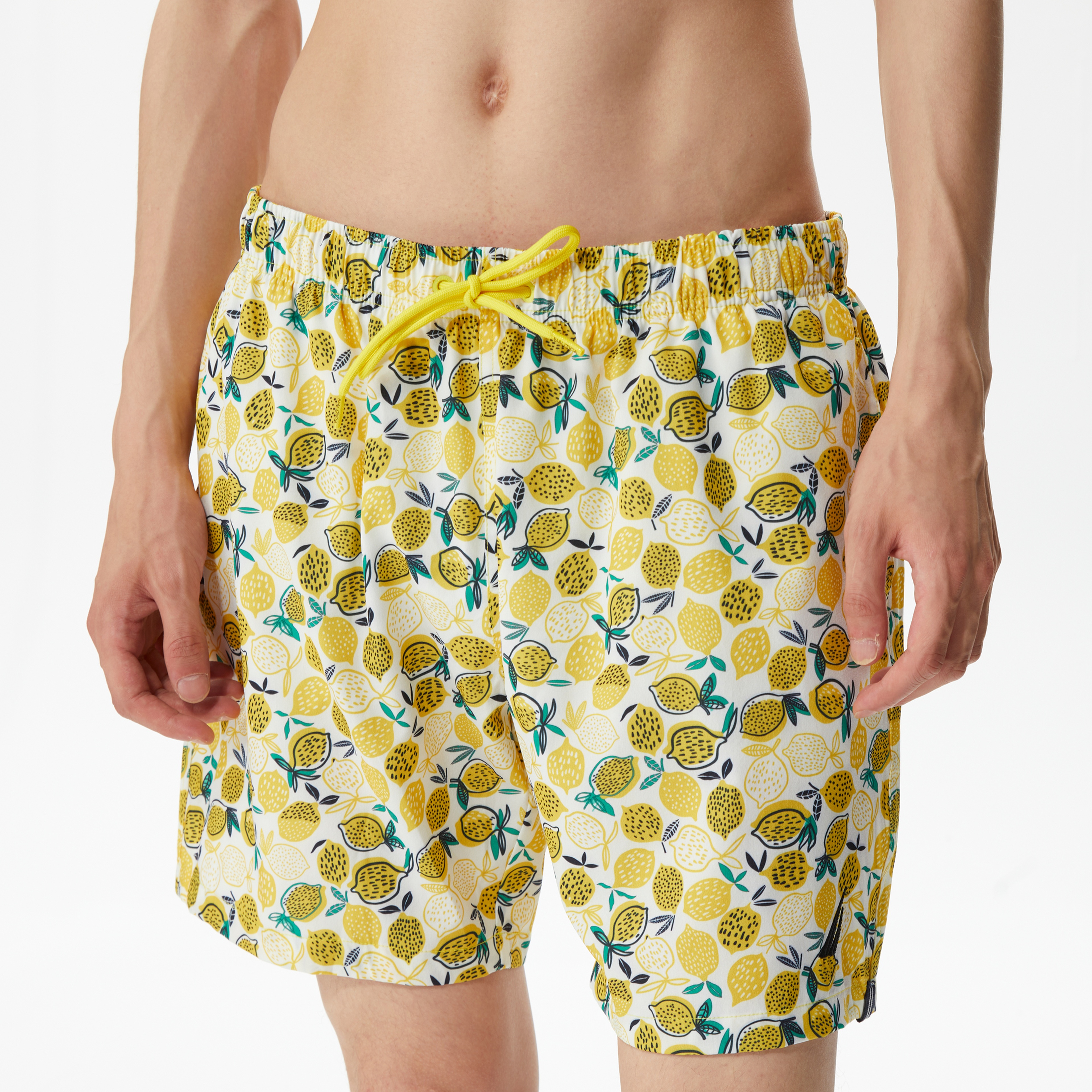 Nautica Erkek Sarı Baskılı Deniz Şortu