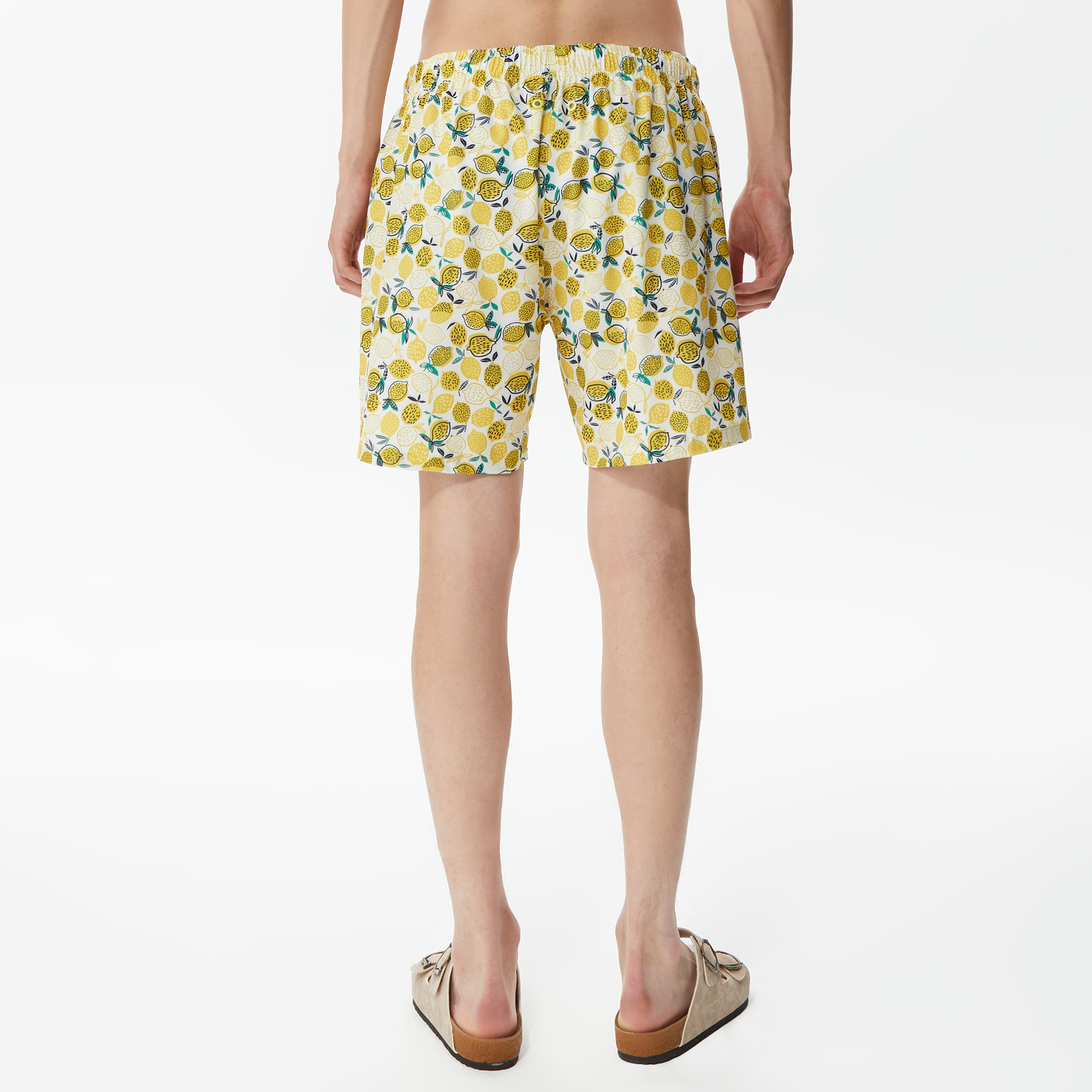 Nautica Erkek Sarı Baskılı Deniz Şortu