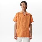 Nautica Erkek Turuncu Classic Fit Kısa Kollu Gömlek