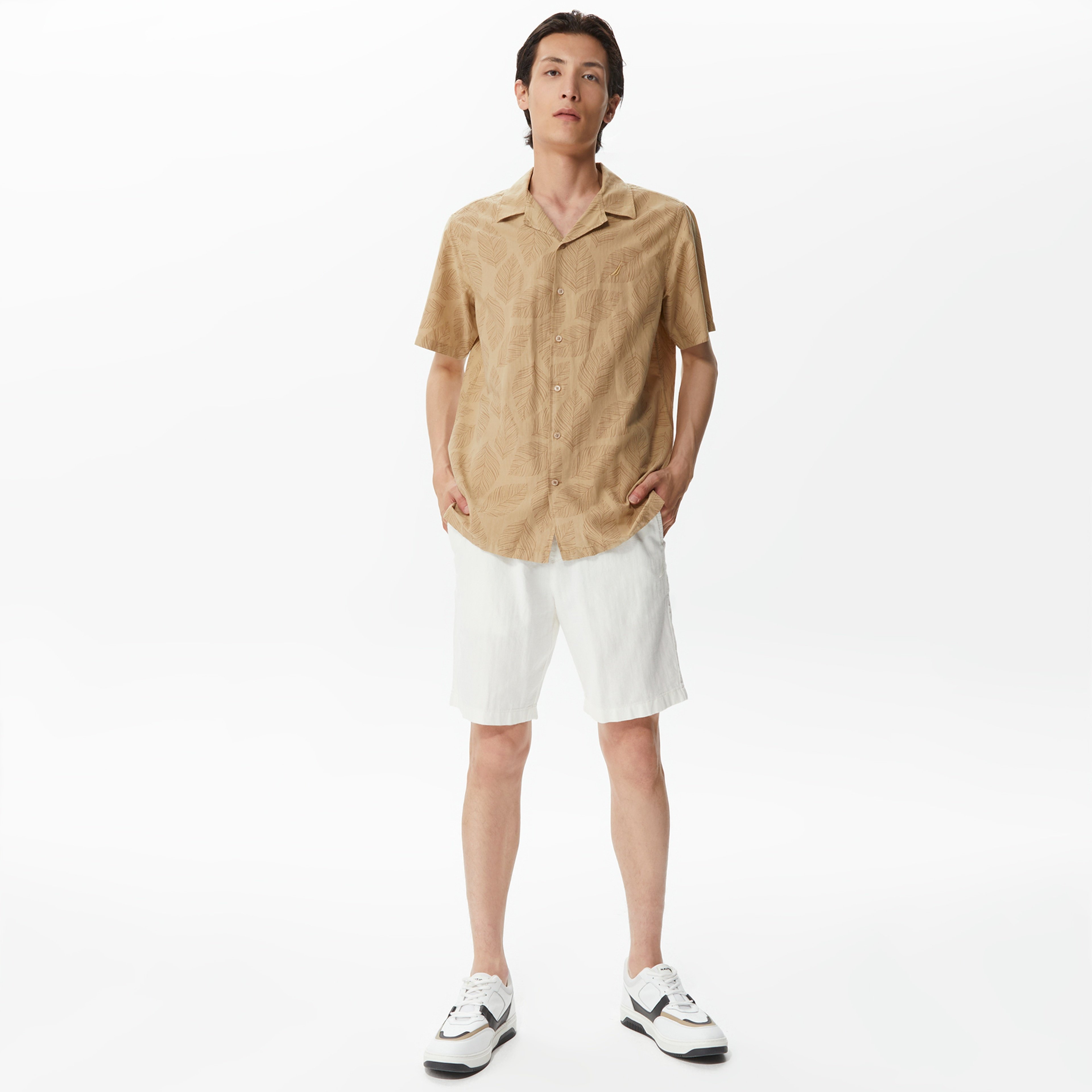 Nautica Erkek Beyaz Bermuda