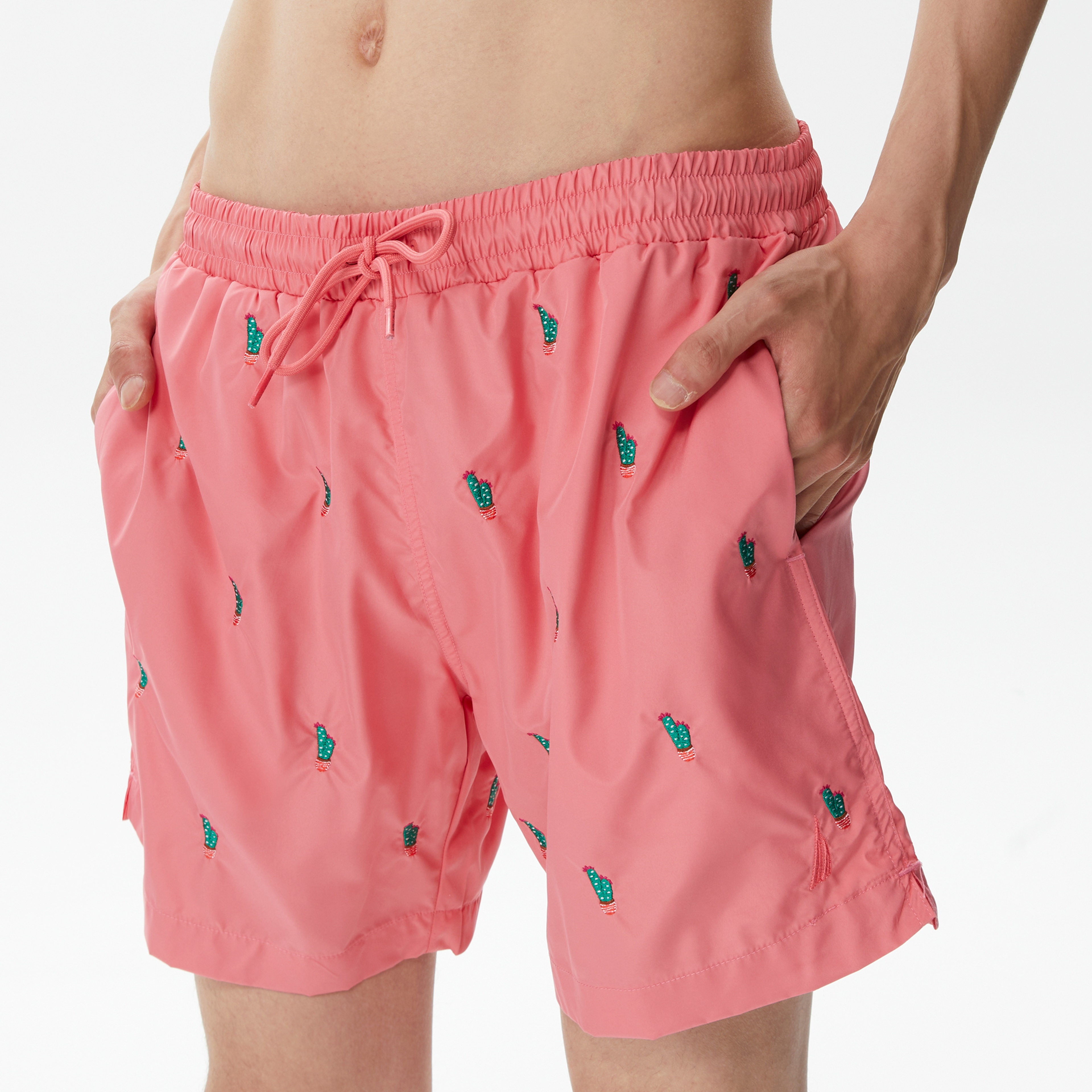 Nautica Erkek Pembe Desenli Deniz Şortu