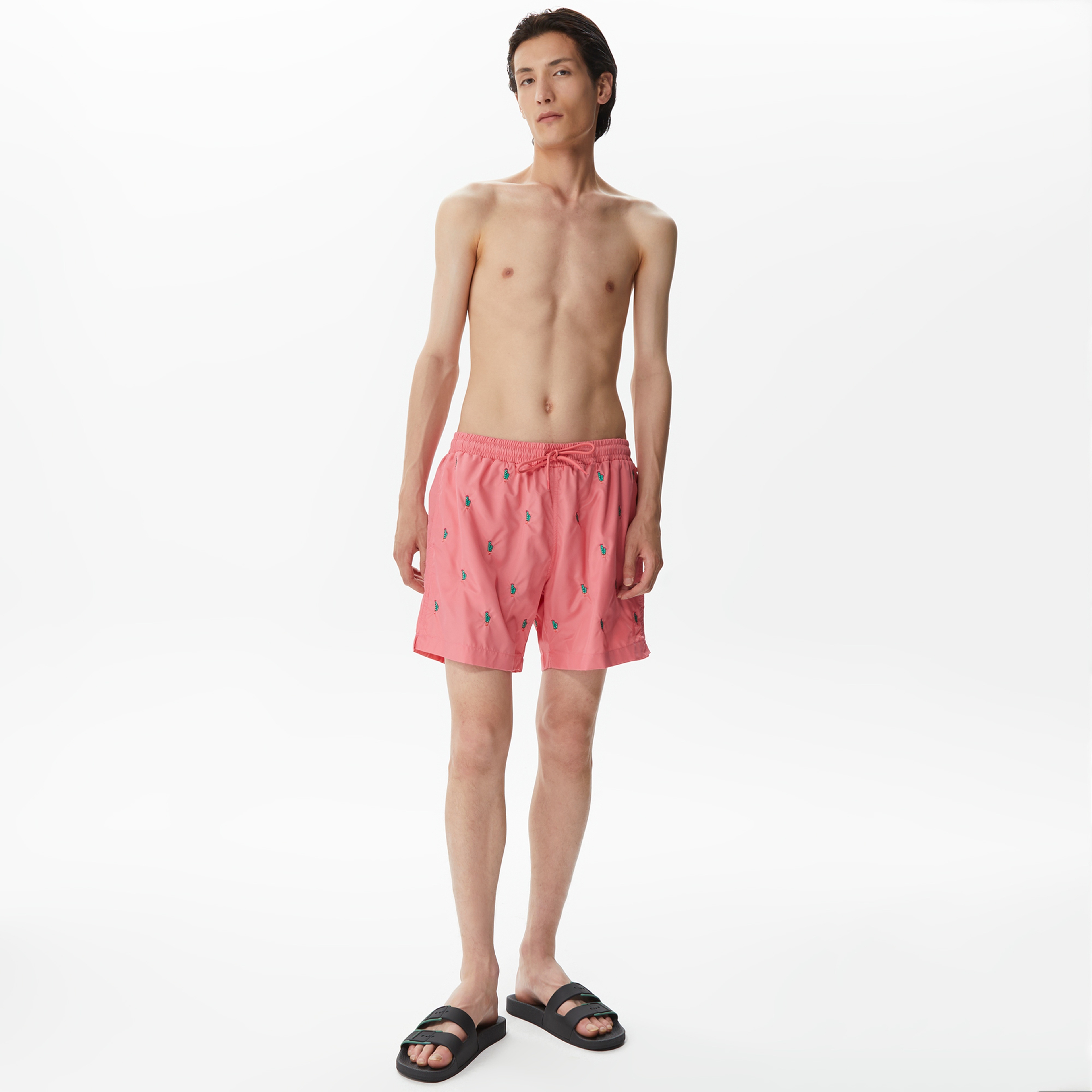 Nautica Erkek Pembe Desenli Deniz Şortu