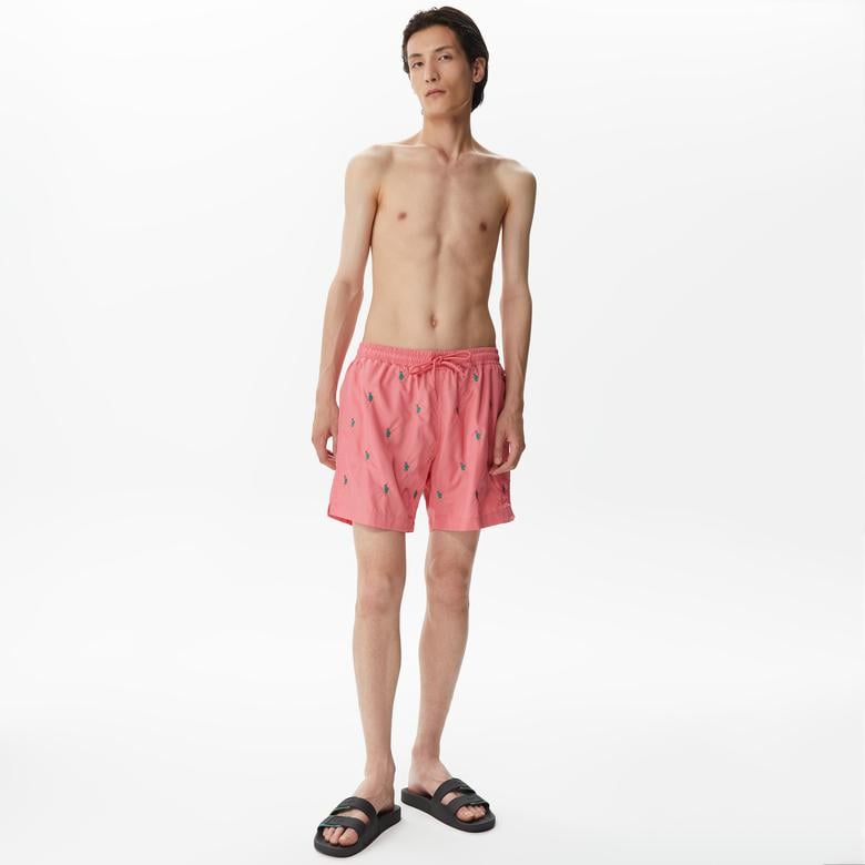 Nautica Erkek Pembe Desenli Deniz Şortu