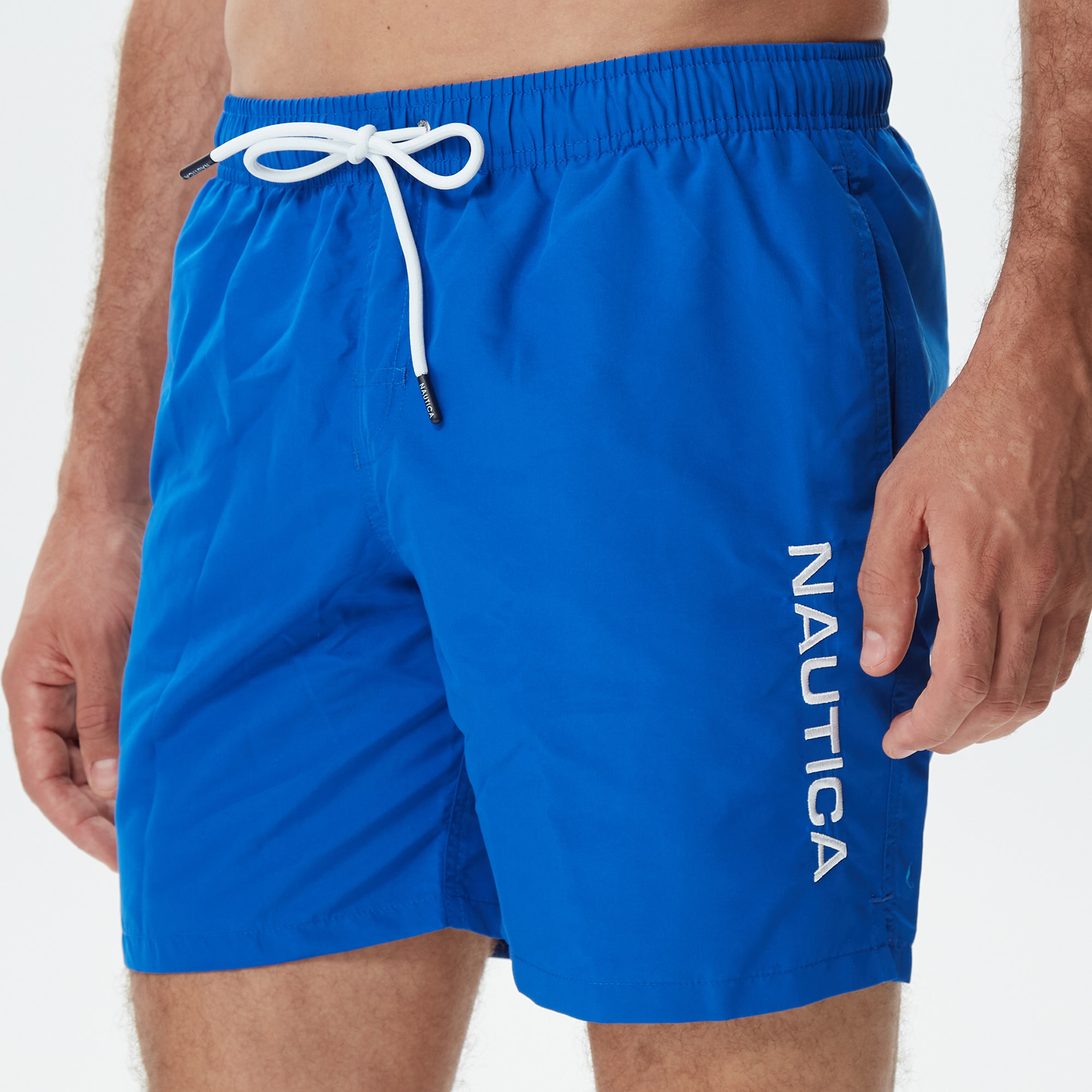 Nautica Erkek Mavi Standart Fit Mayo Şort