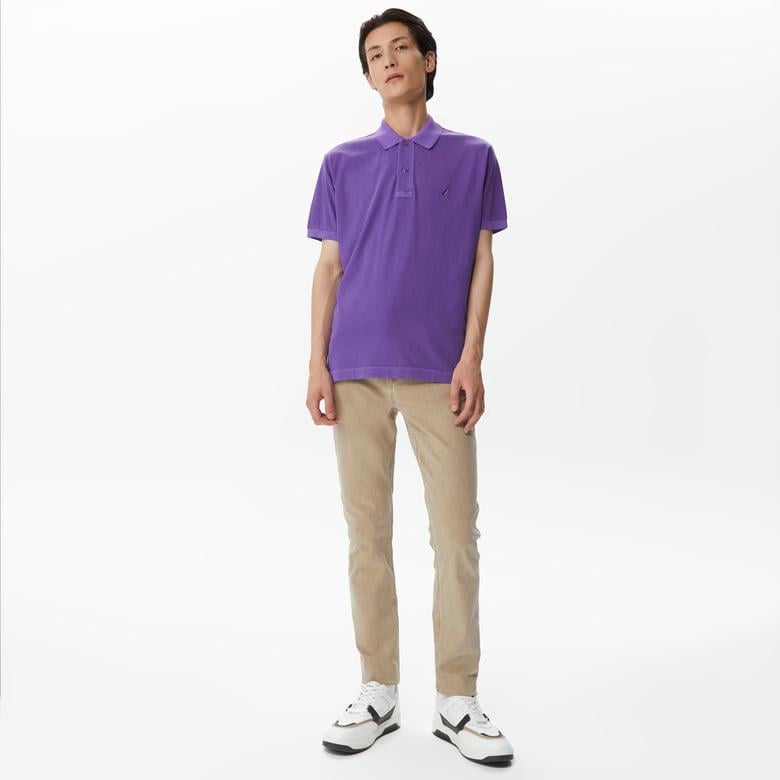 Nautica Erkek Mor Classic Fit Kısa Kollu Polo Yaka T-Shirt