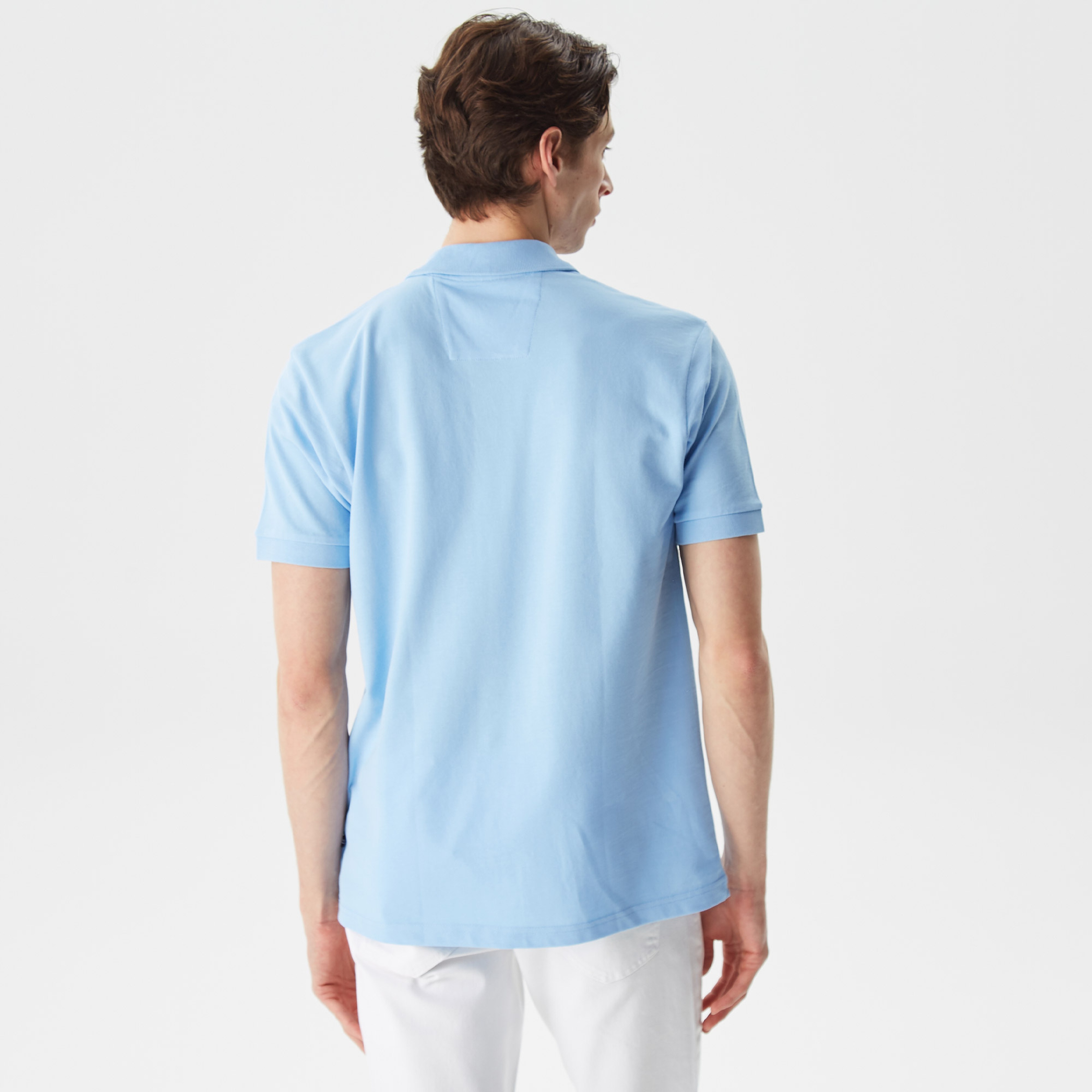 Nautica Erkek Mavi Classic Fit Kısa Kollu Polo Yaka T-Shirt