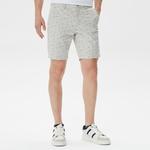 Nautica Erkek Gri Slim Fit Baskılı Bermuda