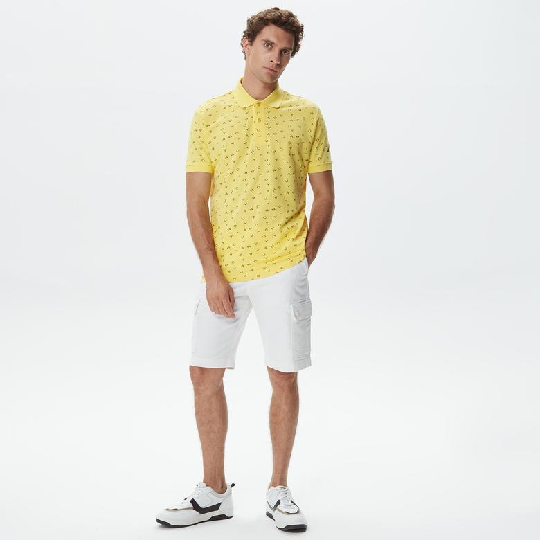 Nautica Erkek Sarı Kısa Kollu Polo Yaka T-Shirt