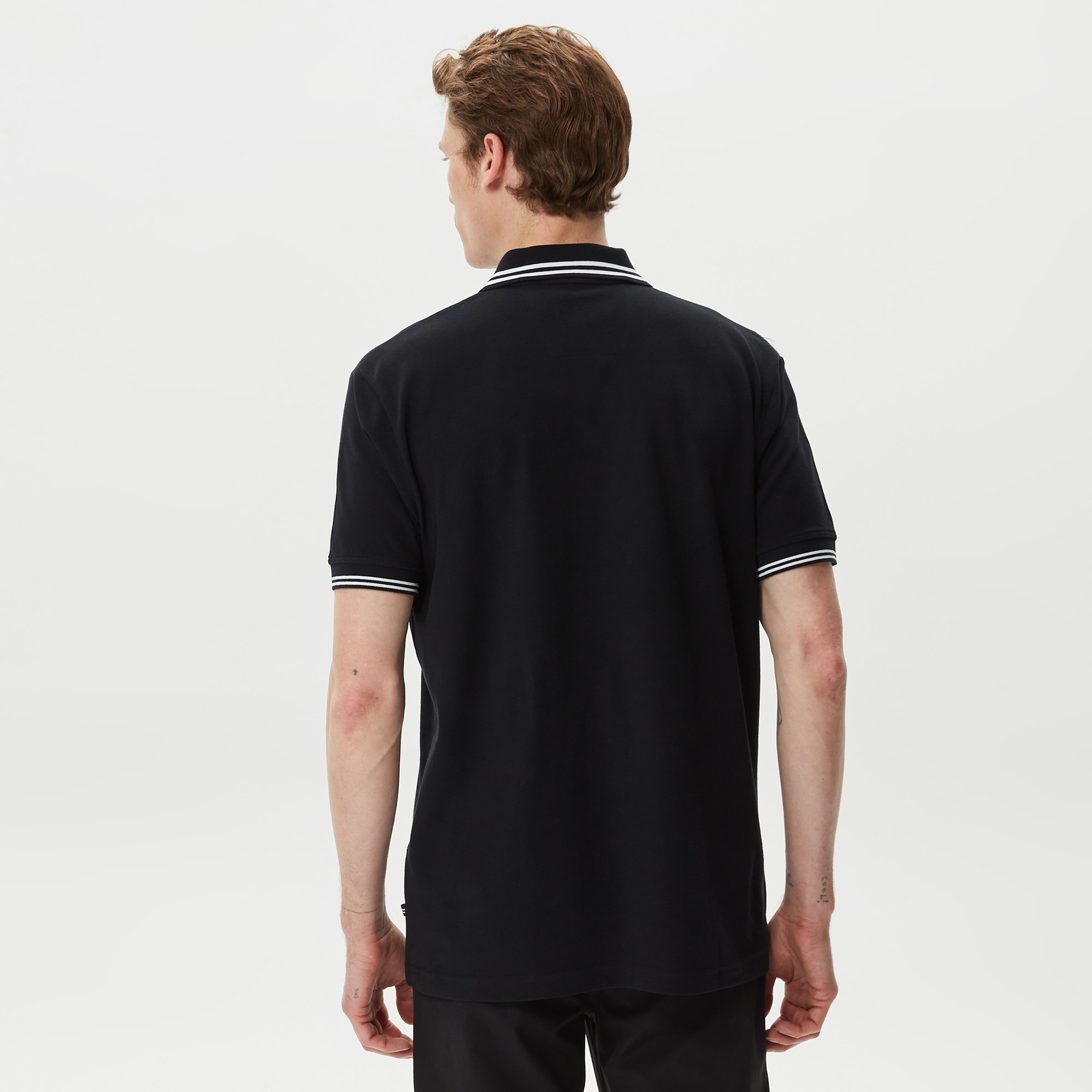 Nautica Erkek Siyah Classic Fit Kısa Kollu Polo