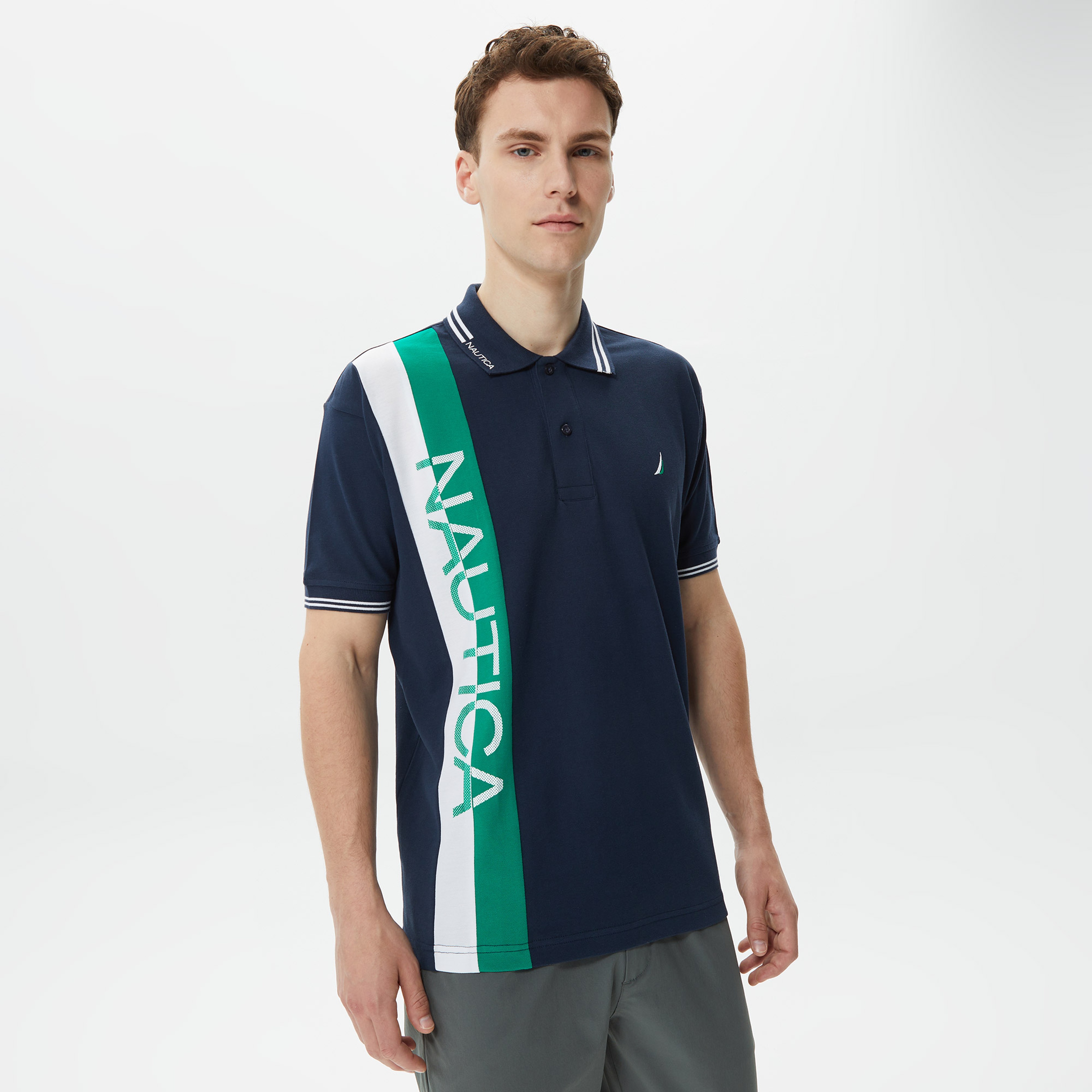 Nautica Erkek Lacivert Classic Fit Kısa Kollu Polo