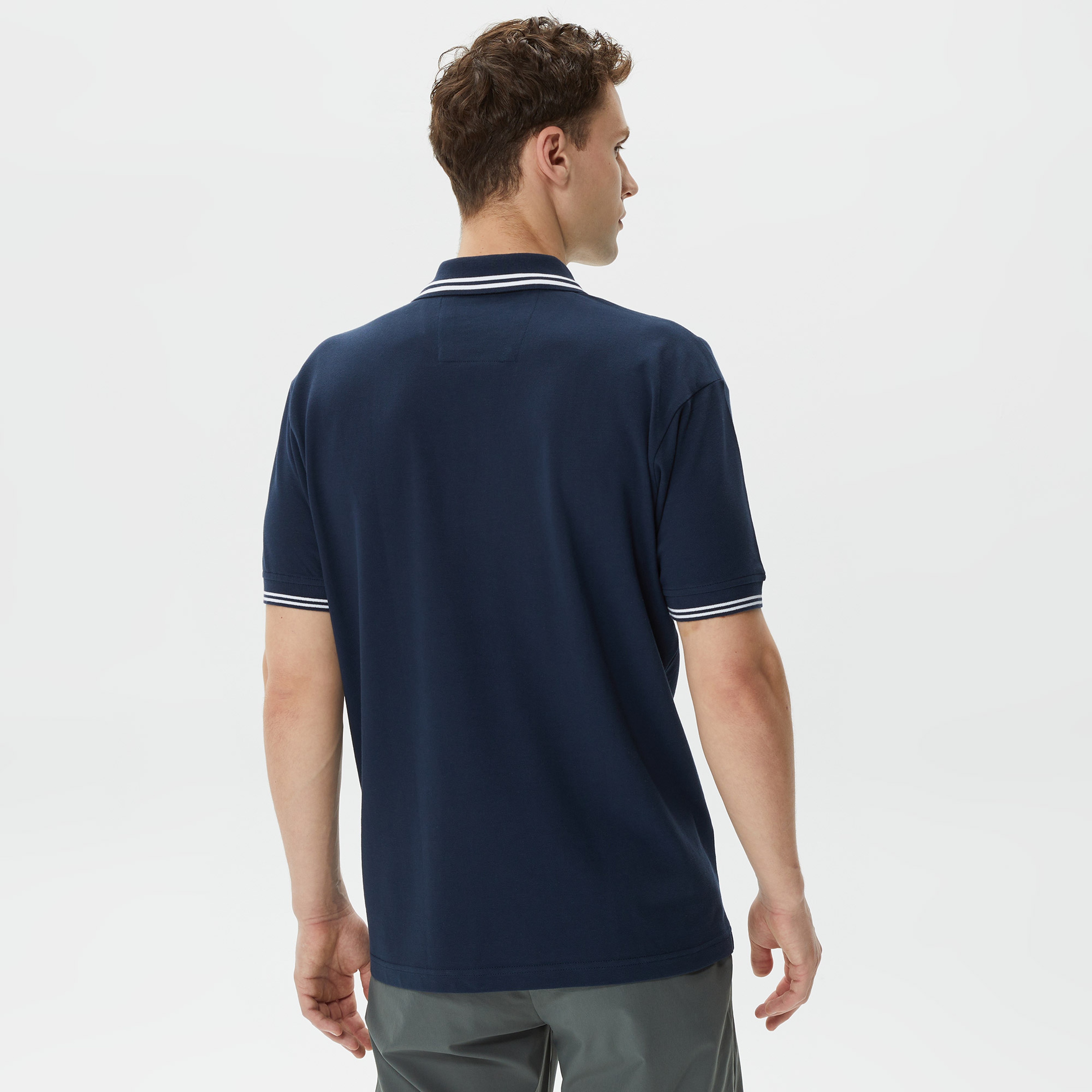 Nautica Erkek Lacivert Classic Fit Kısa Kollu Polo