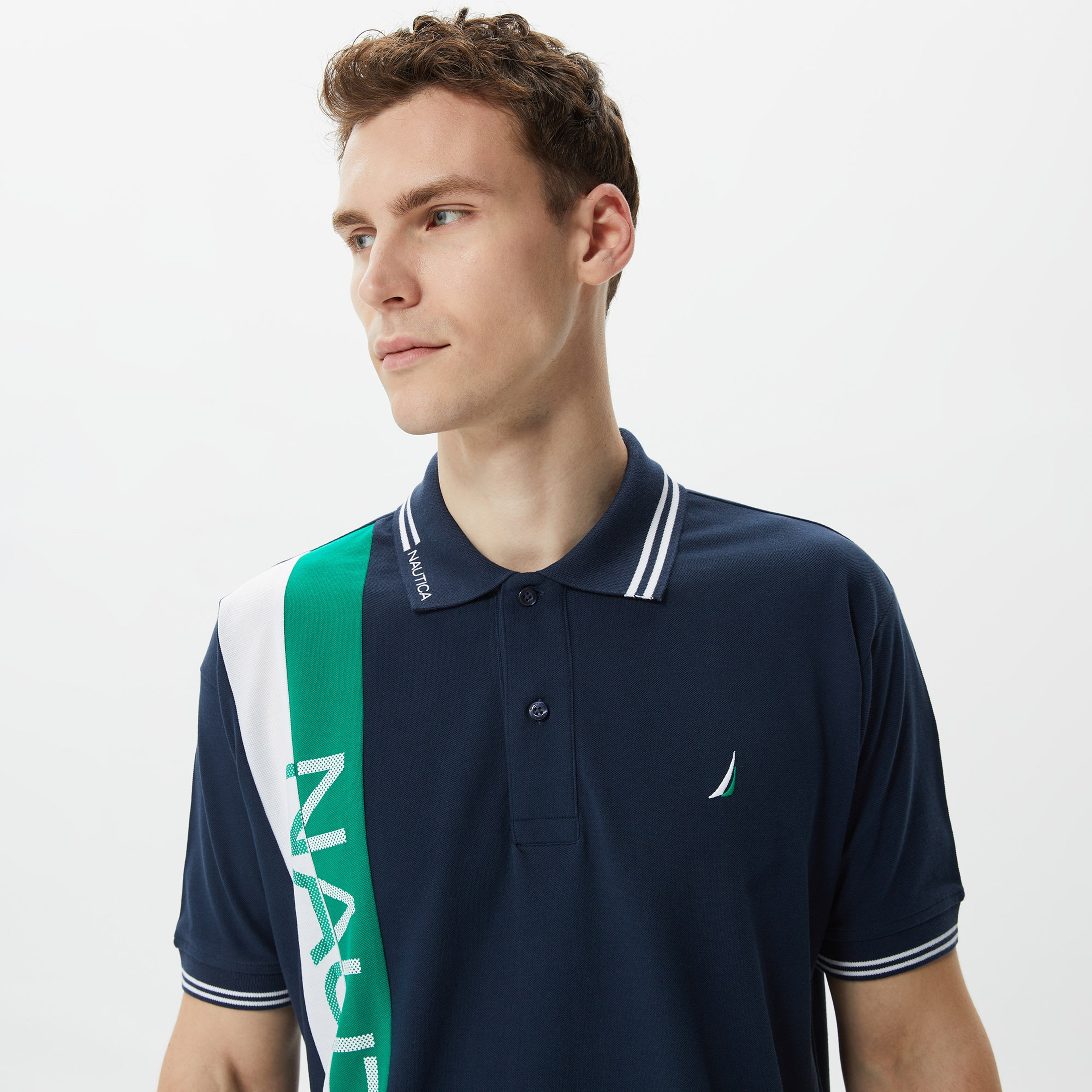 Nautica Erkek Lacivert Classic Fit Kısa Kollu Polo