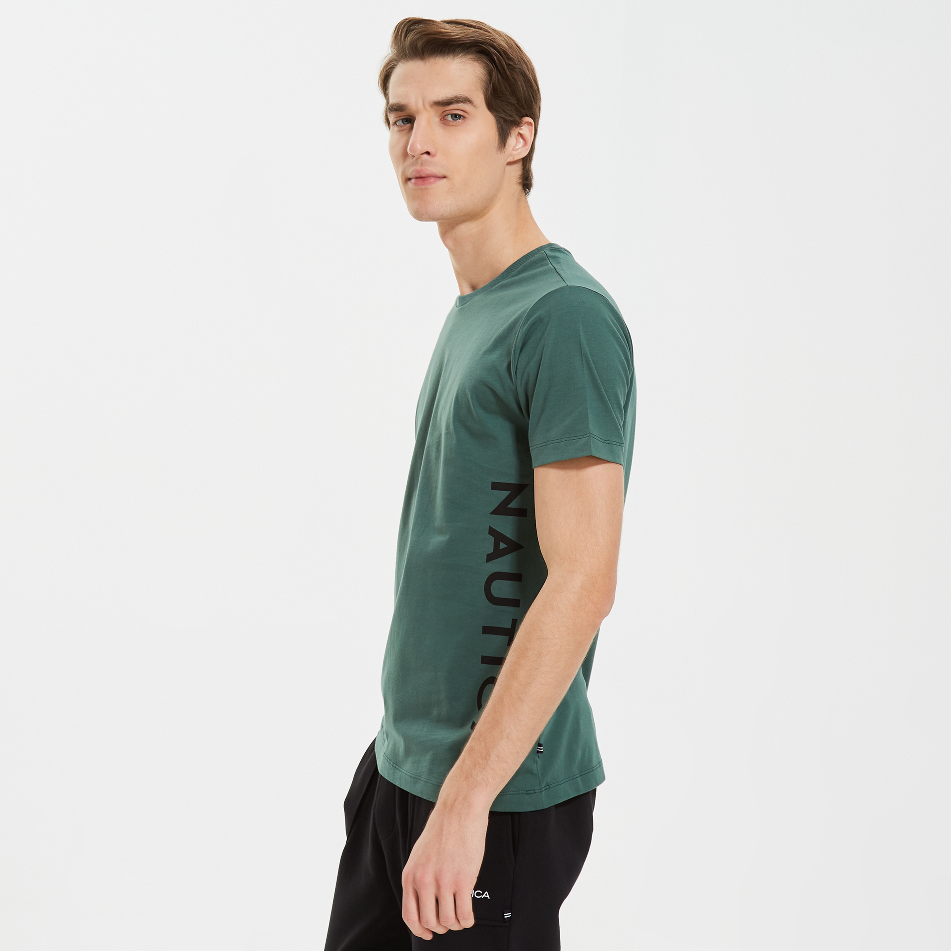 Nautica Erkek Yeşil Standart Fit T-Shirt