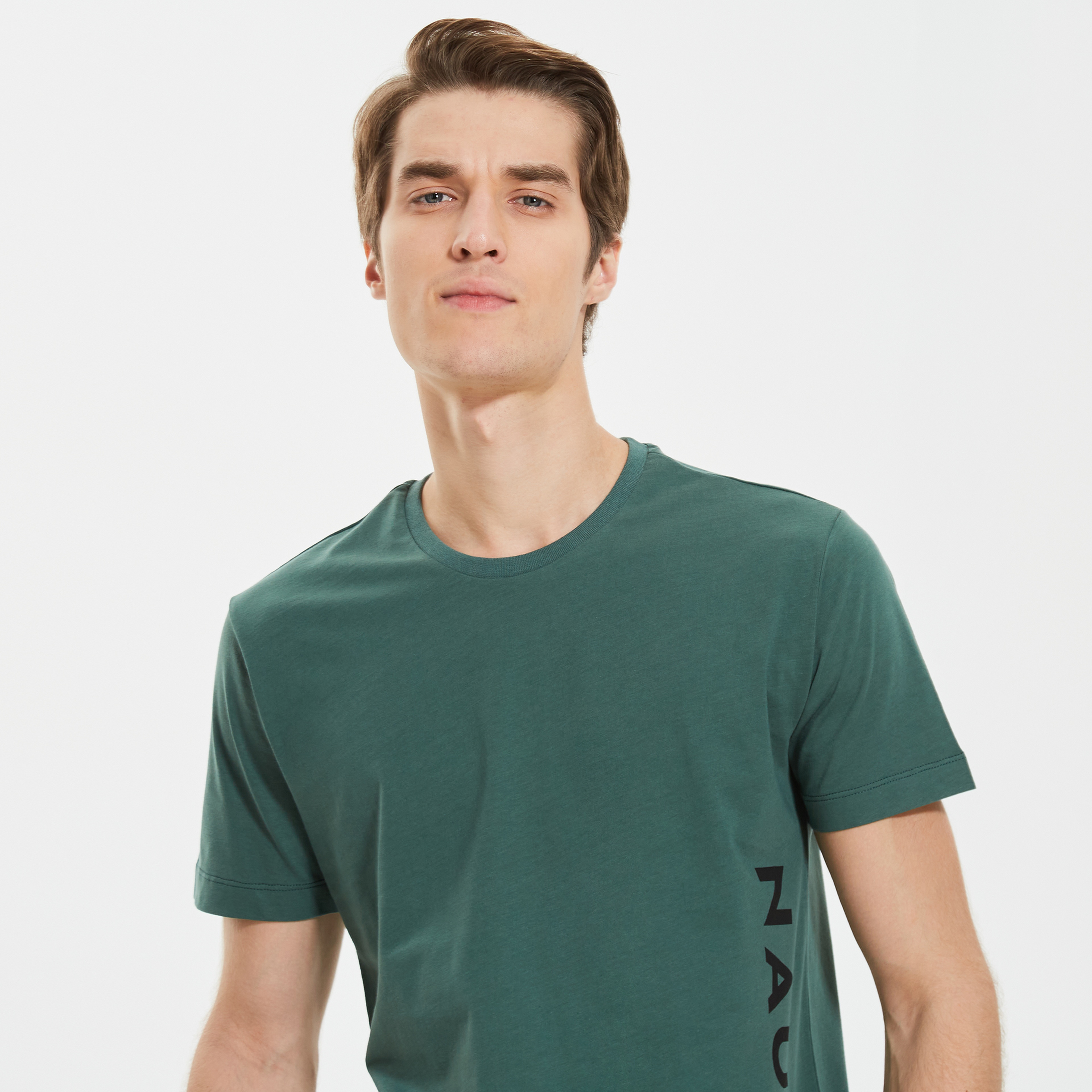 Nautica Erkek Yeşil Standart Fit T-Shirt