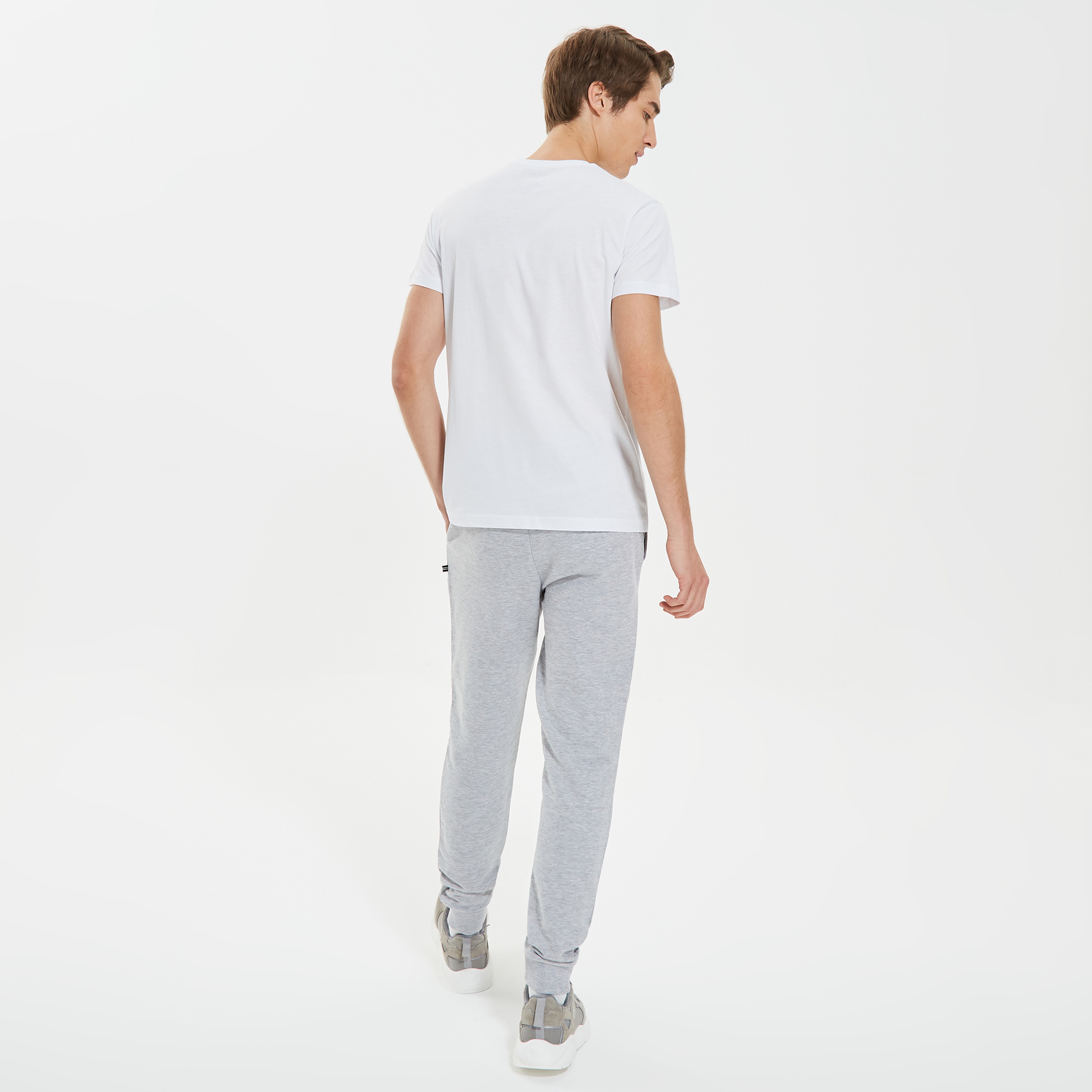 Nautica Erkek Beyaz Standart Fit T-Shirt