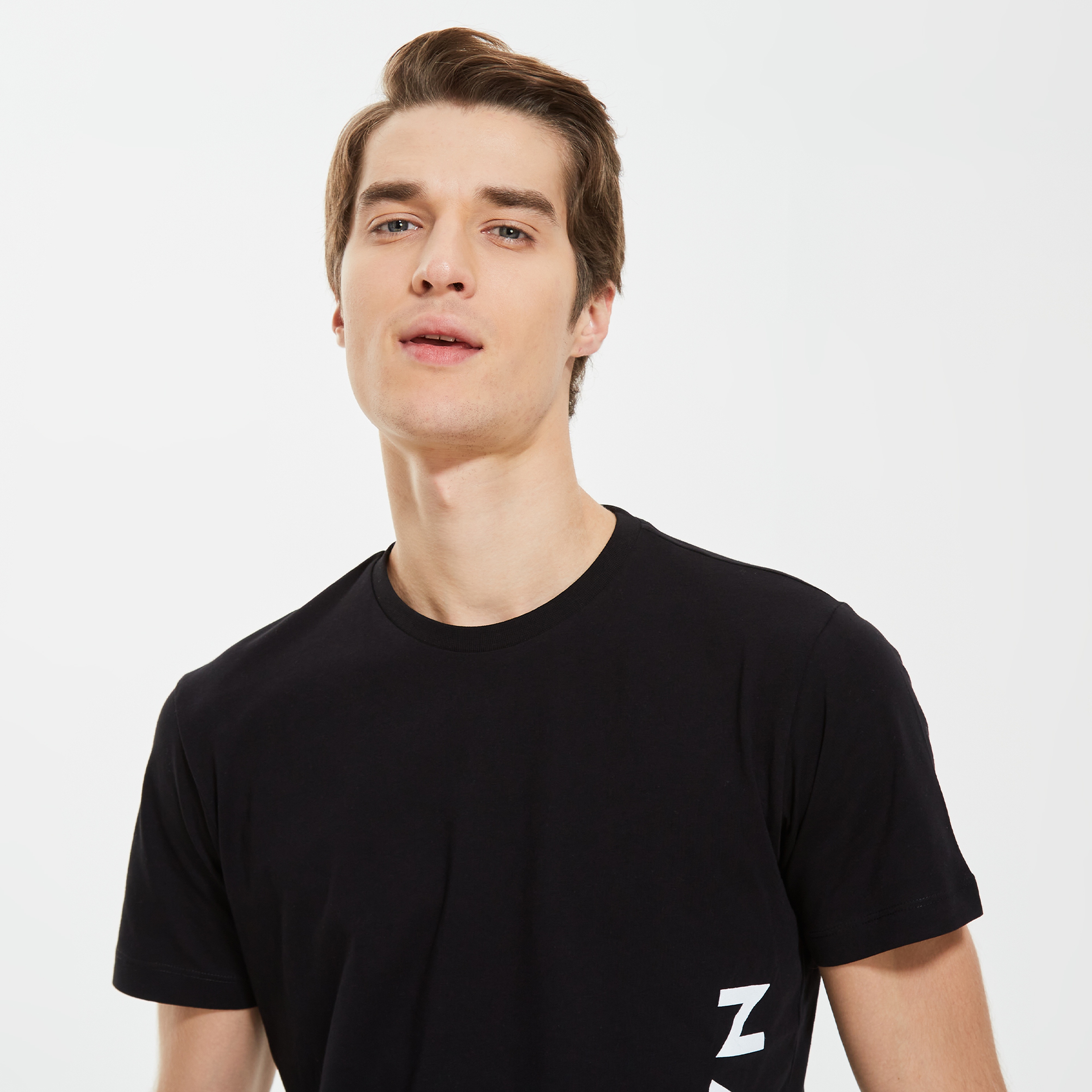 Nautica Erkek Siyah Standart Fit T-Shirt