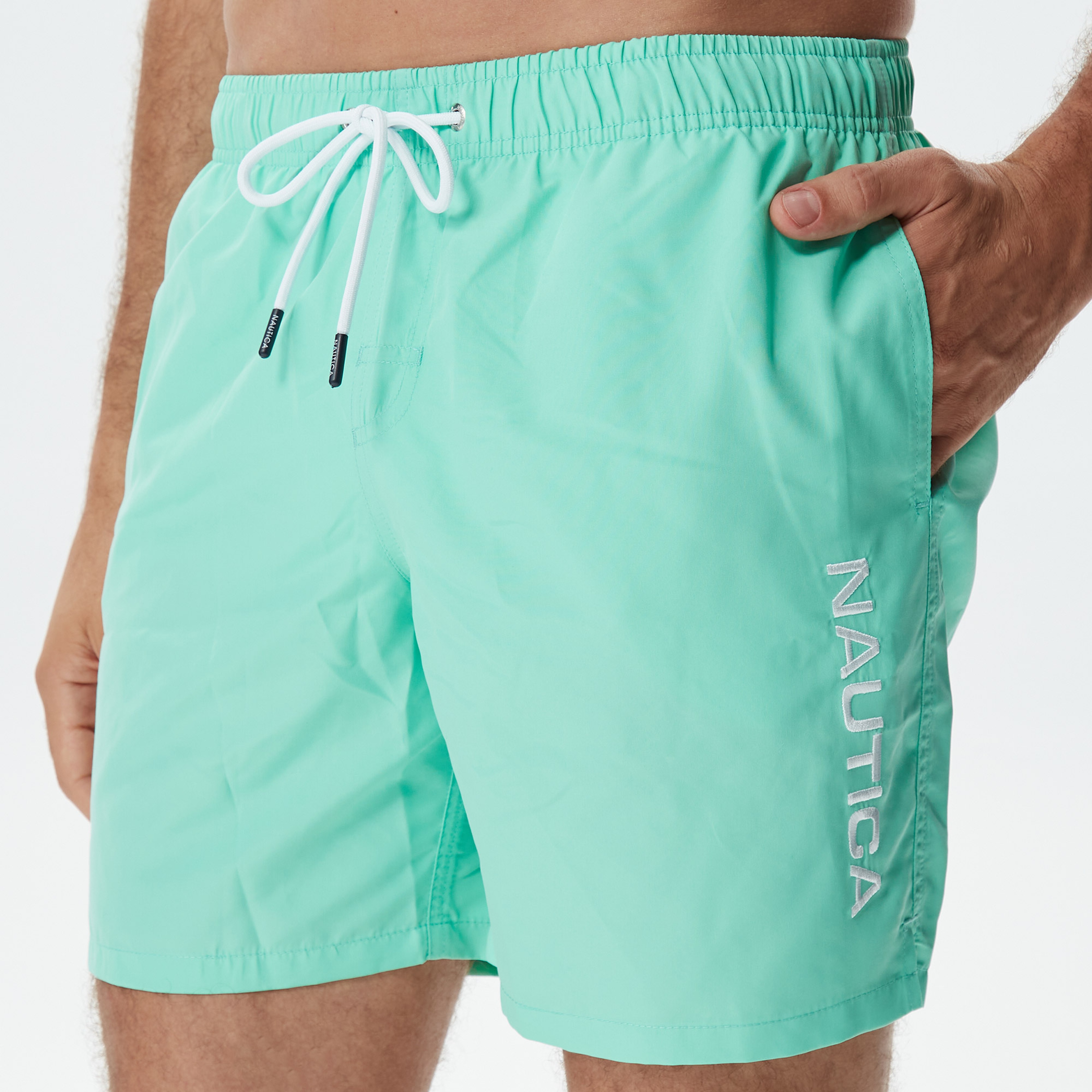 Nautica Erkek Yeşil Standart Fit Mayo Şort