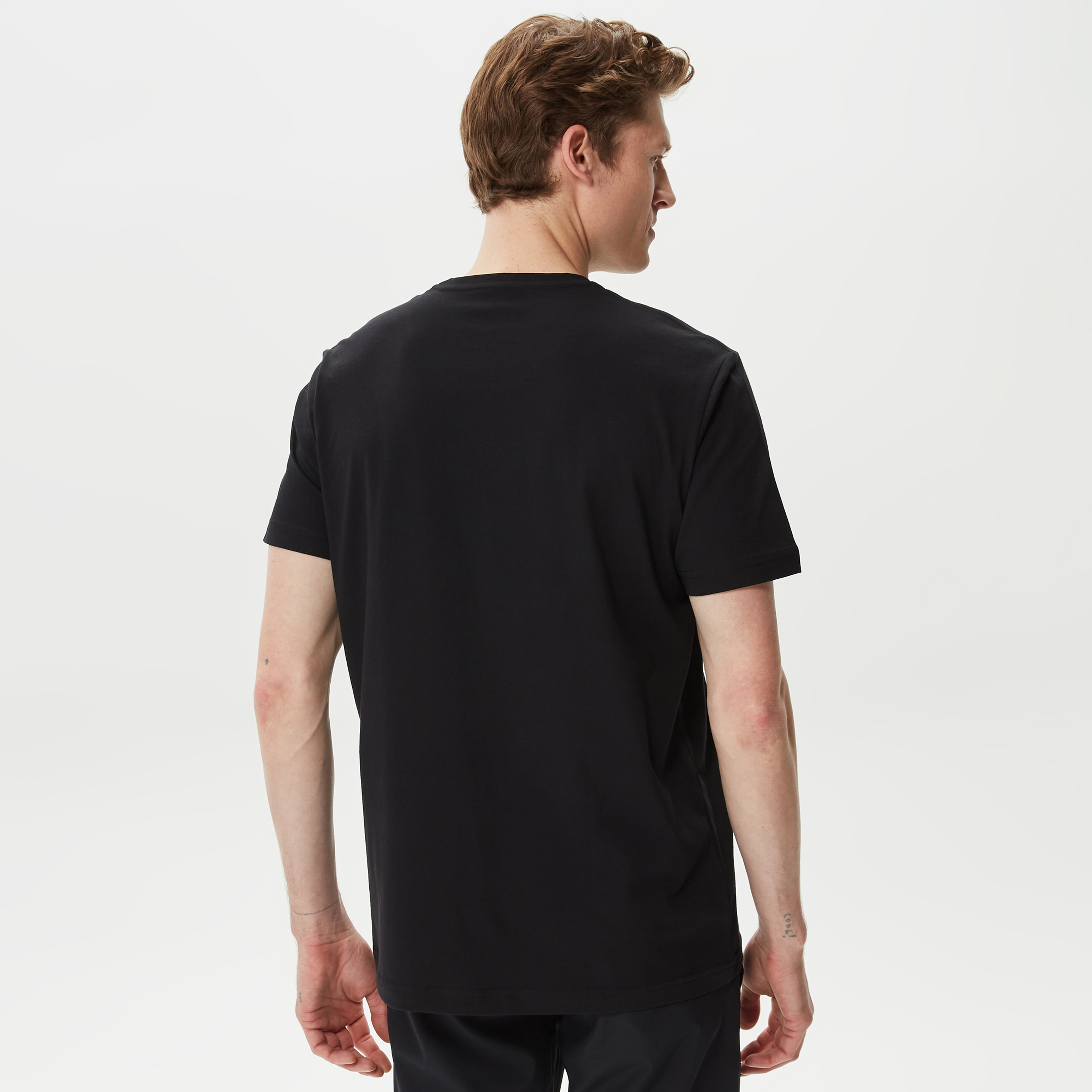 Nautica Erkek Siyah Baskılı Standart Fit T-Shirt