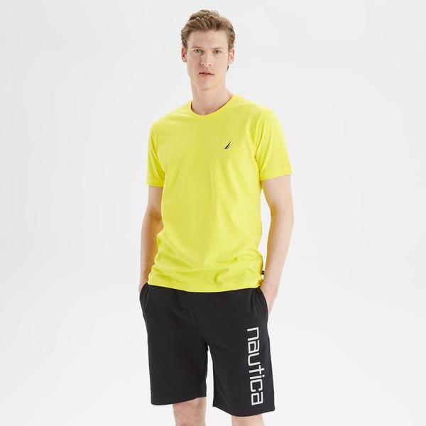 Nautica Erkek Sarı Standart Fit T-Shirt