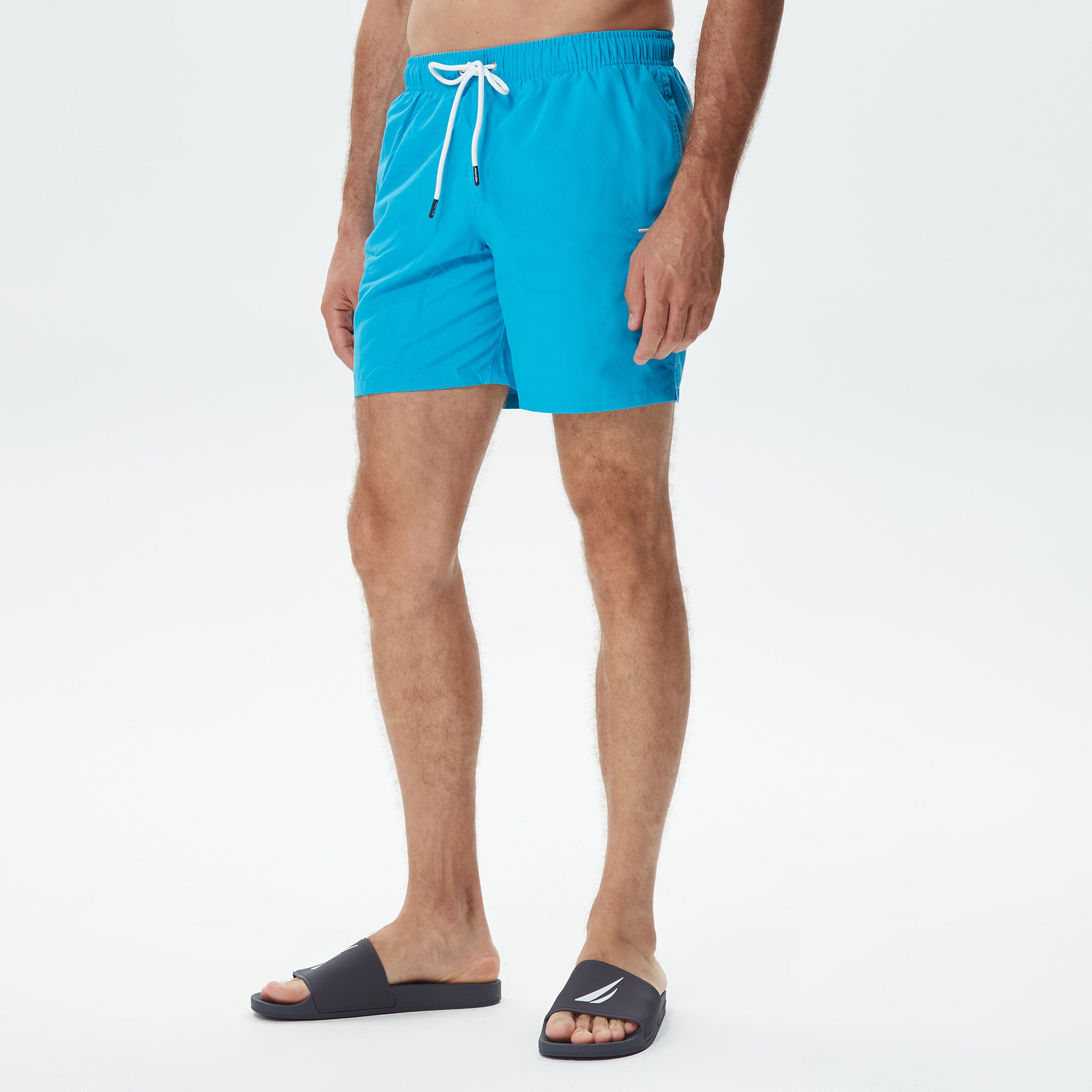 Nautica Erkek Mavi Standart Fit Mayo Şort