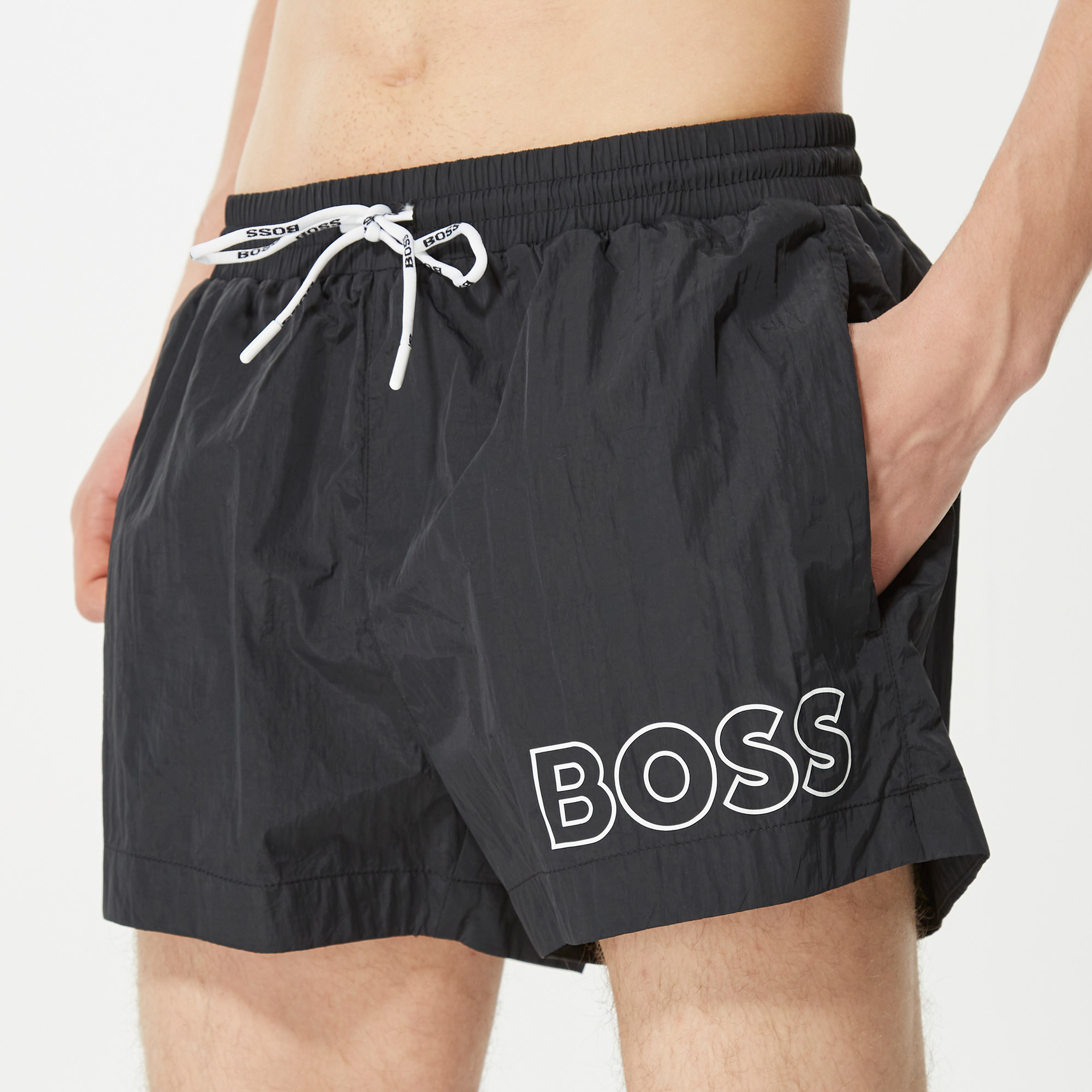 Boss Mooneye Erkek Siyah Mayo Şort