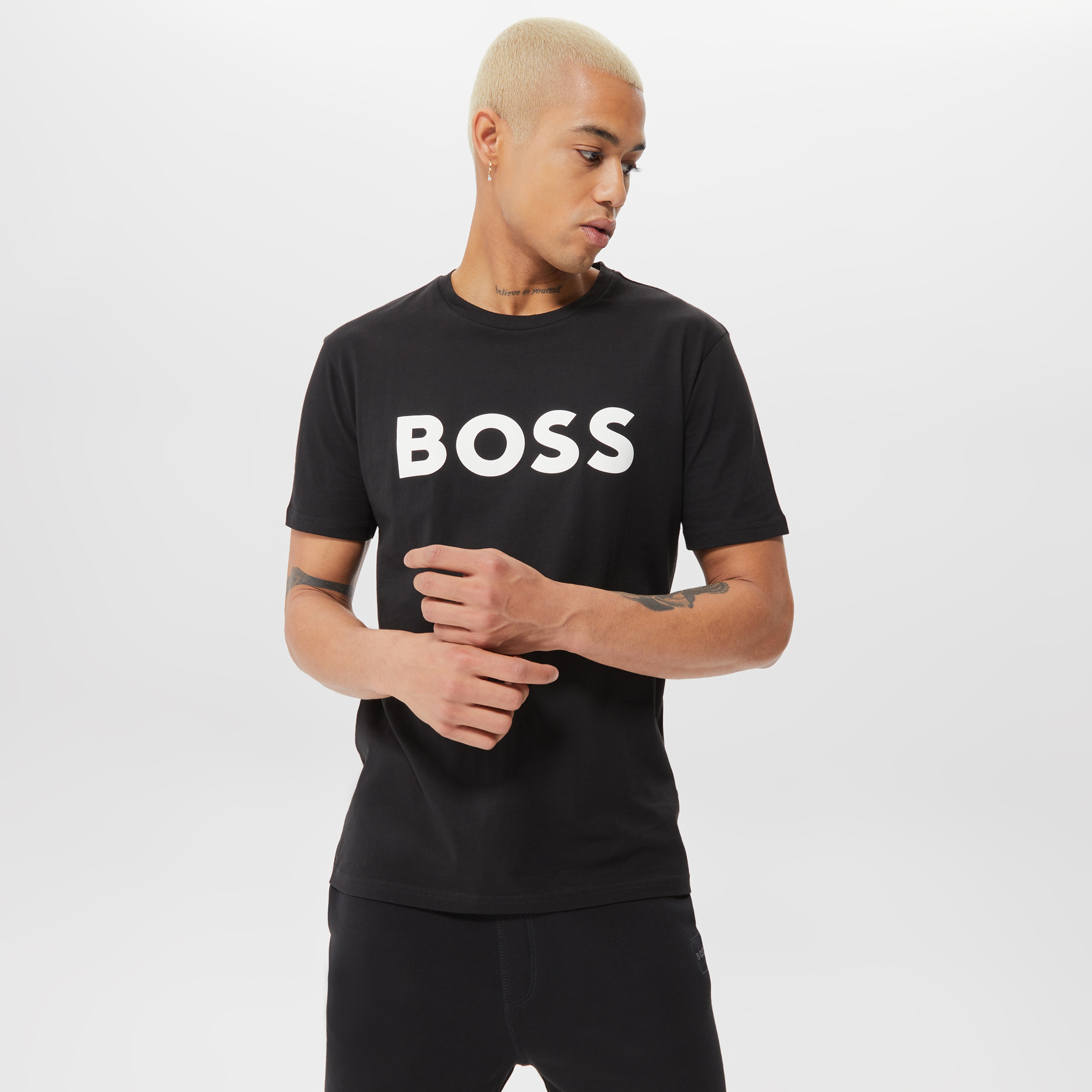 Boss Erkek Siyah T-Shirt