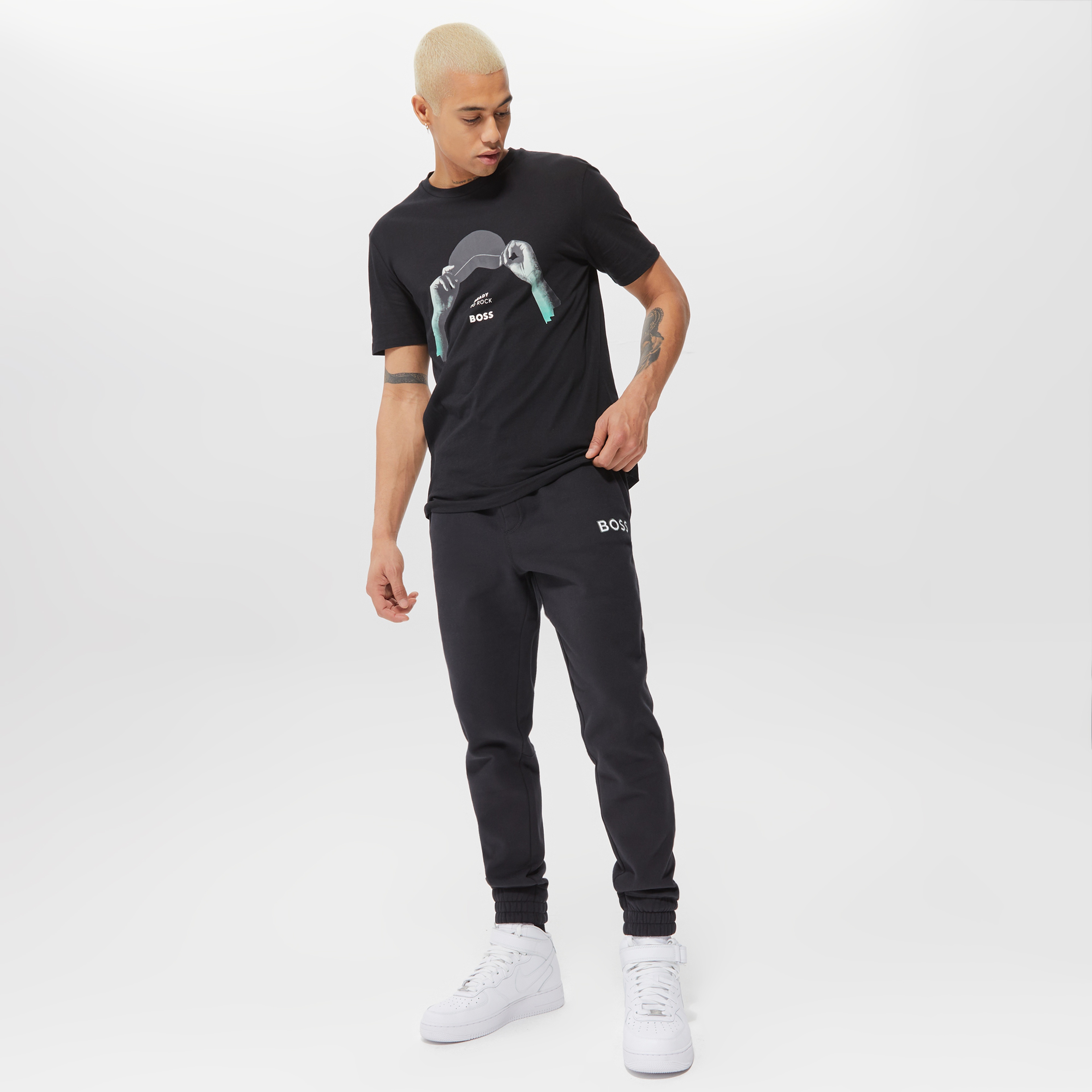 Boss Erkek Siyah Pantolon