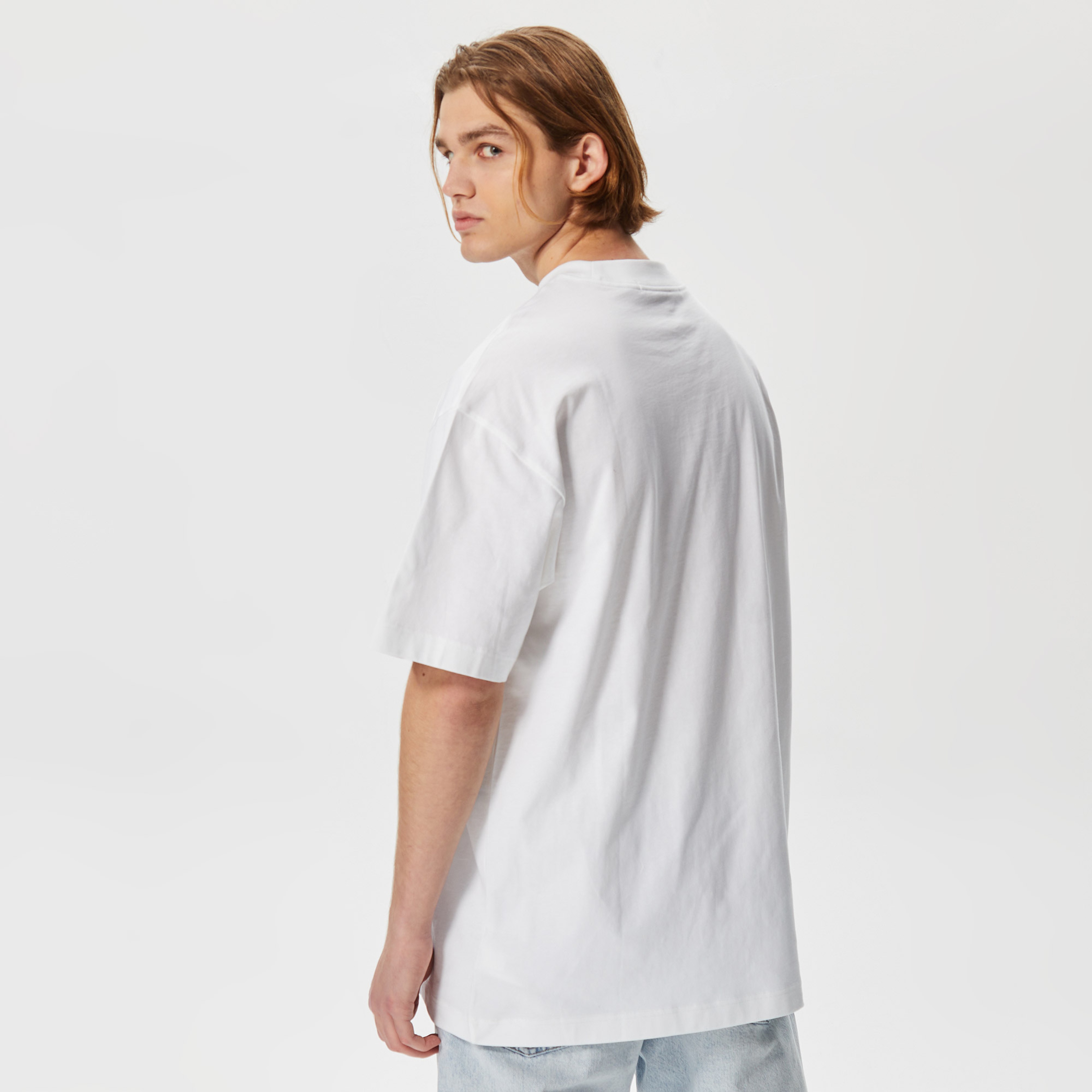 Calvin Klein Jeans Micro Monologo Modern Erkek Beyaz T-Shirt