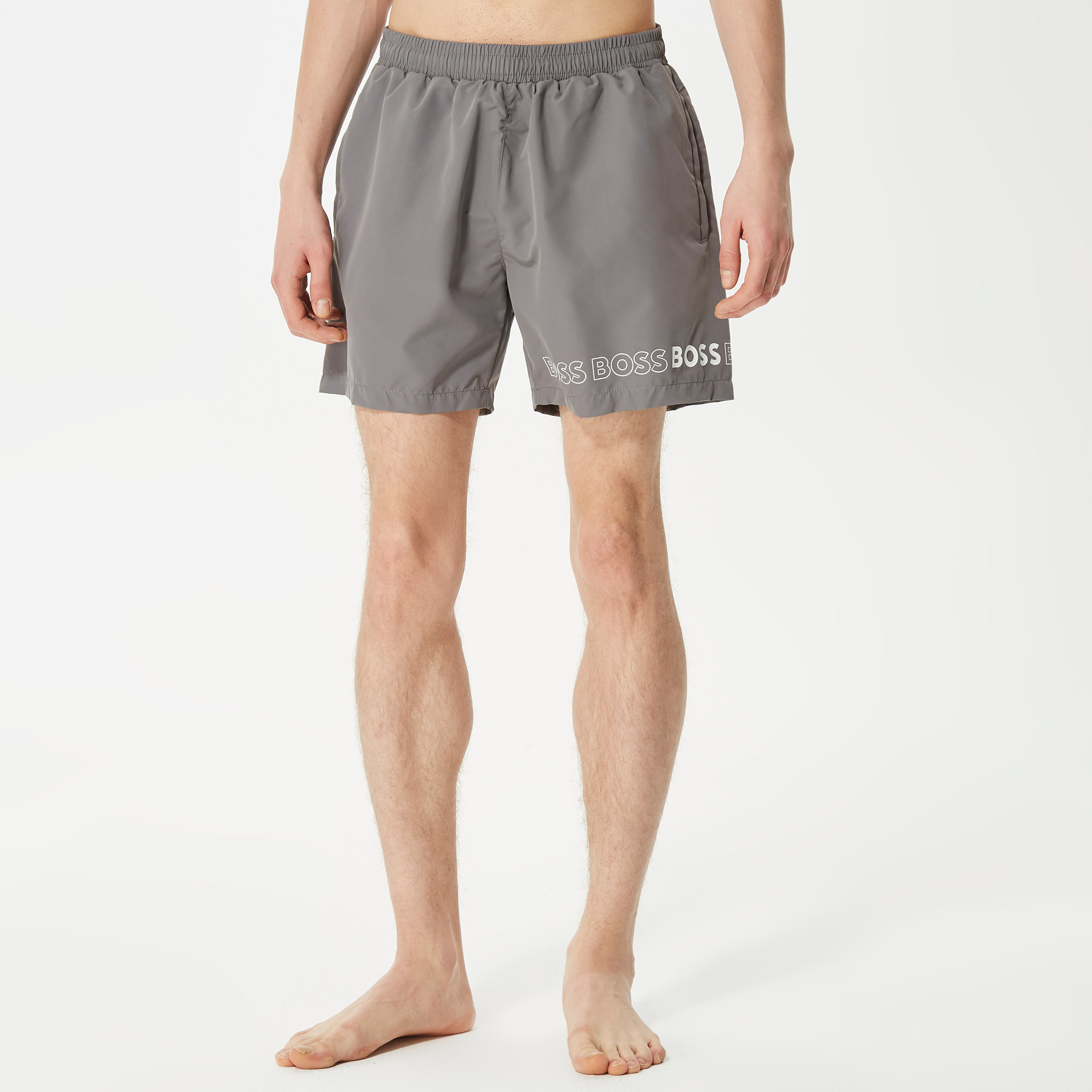 Boss Erkek Gri Mayo Şort