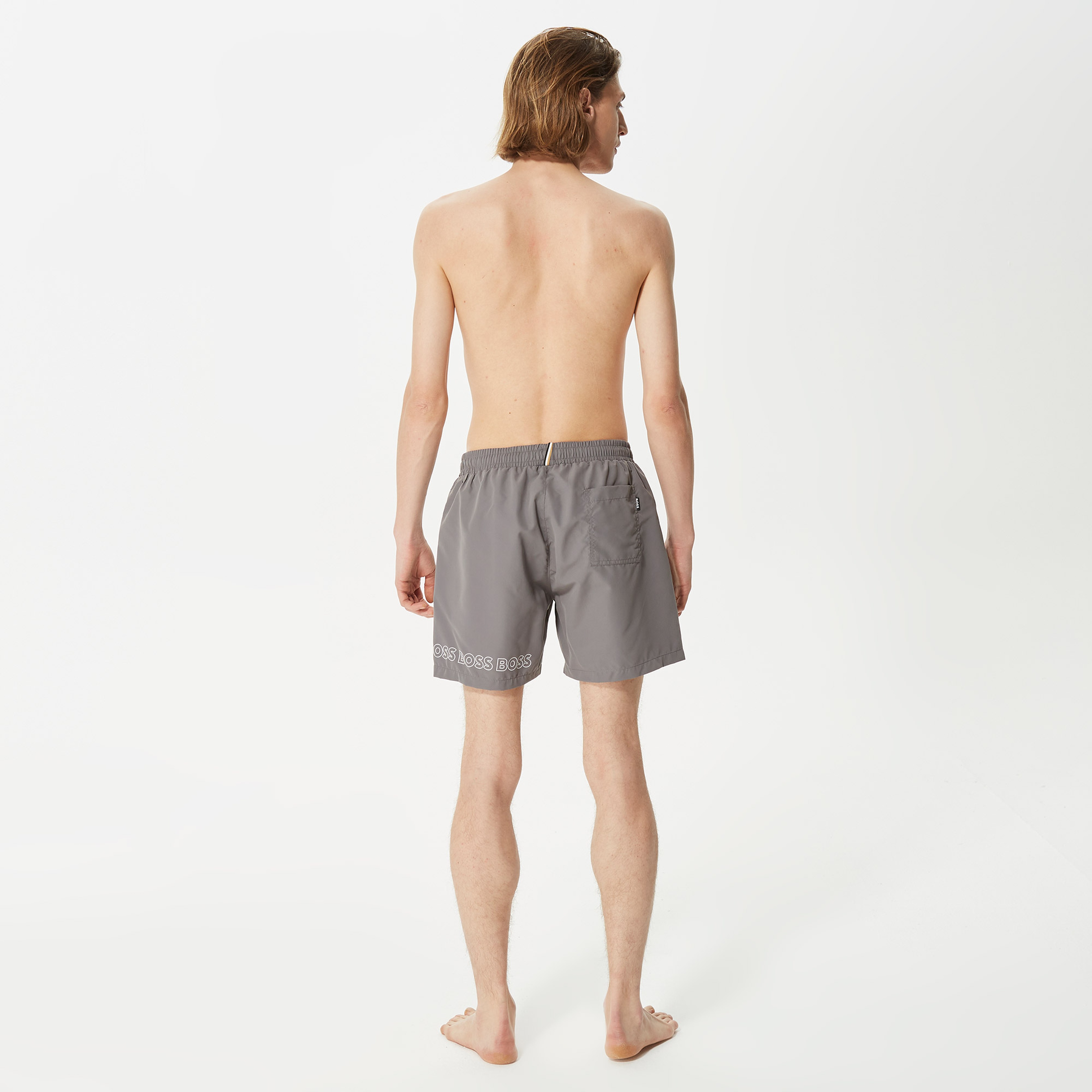 Boss Erkek Gri Mayo Şort