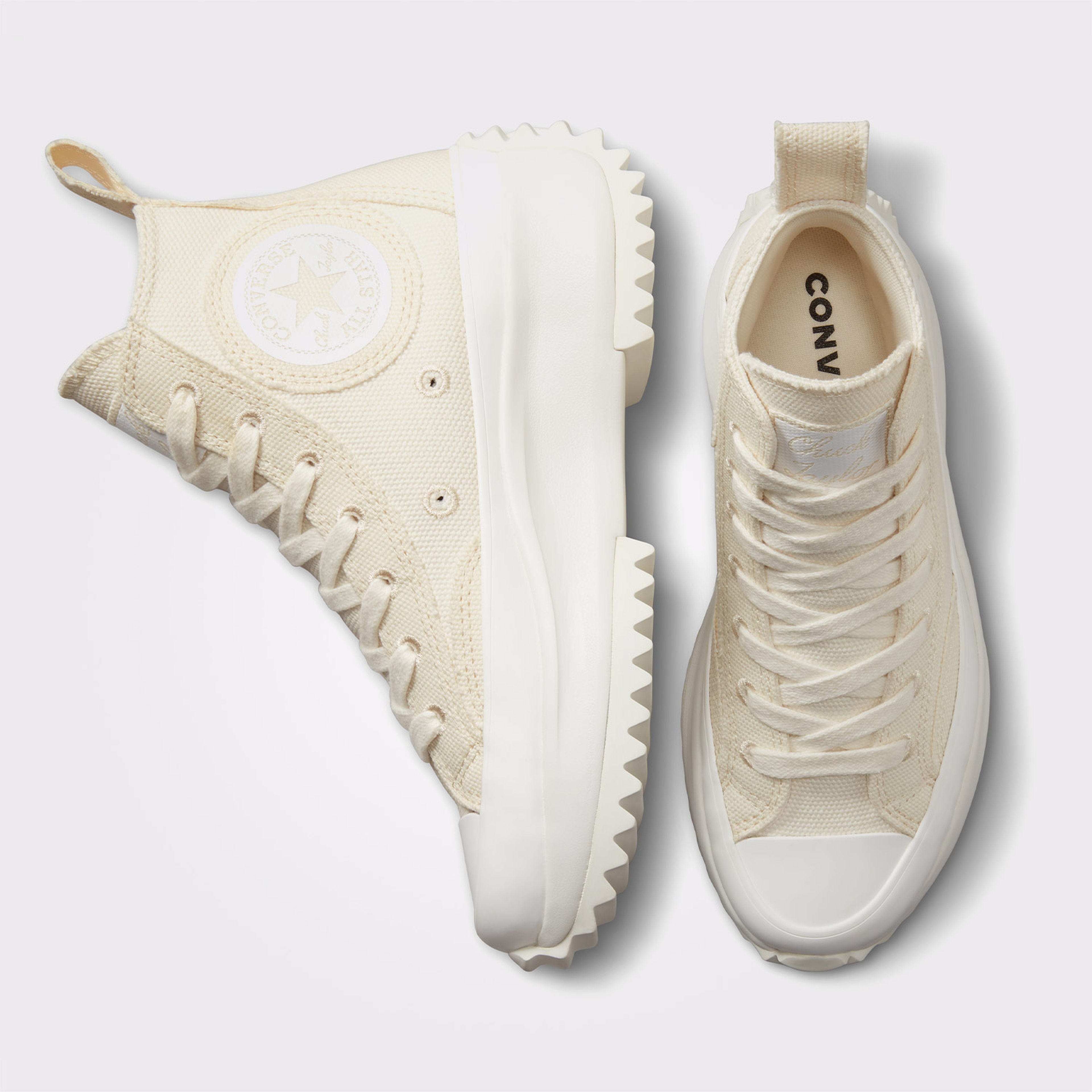 Converse Run Star Hike Unisex Krem Sneaker