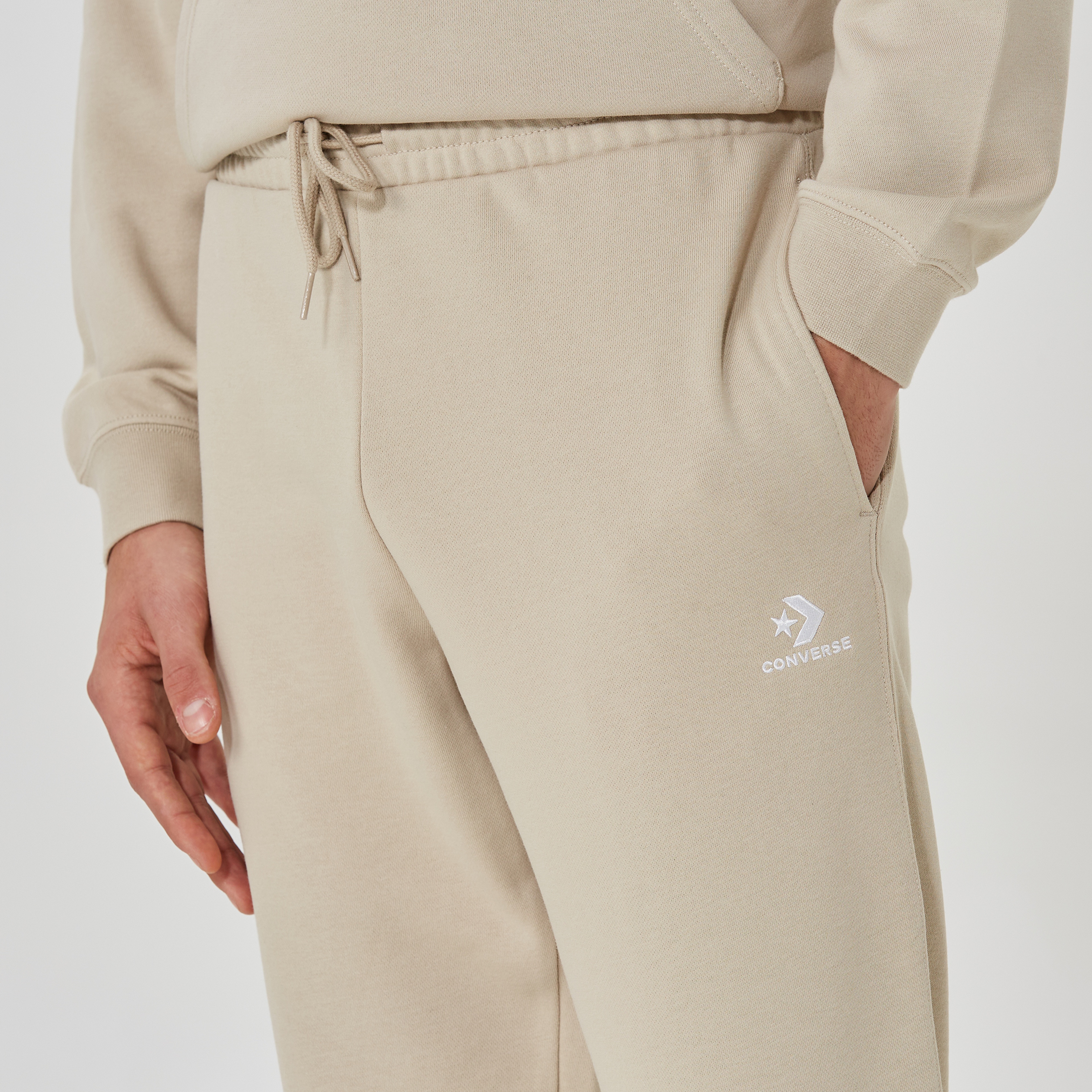 Converse Go-To Embroidered Star Chevron Unisex Bej Eşofman Altı