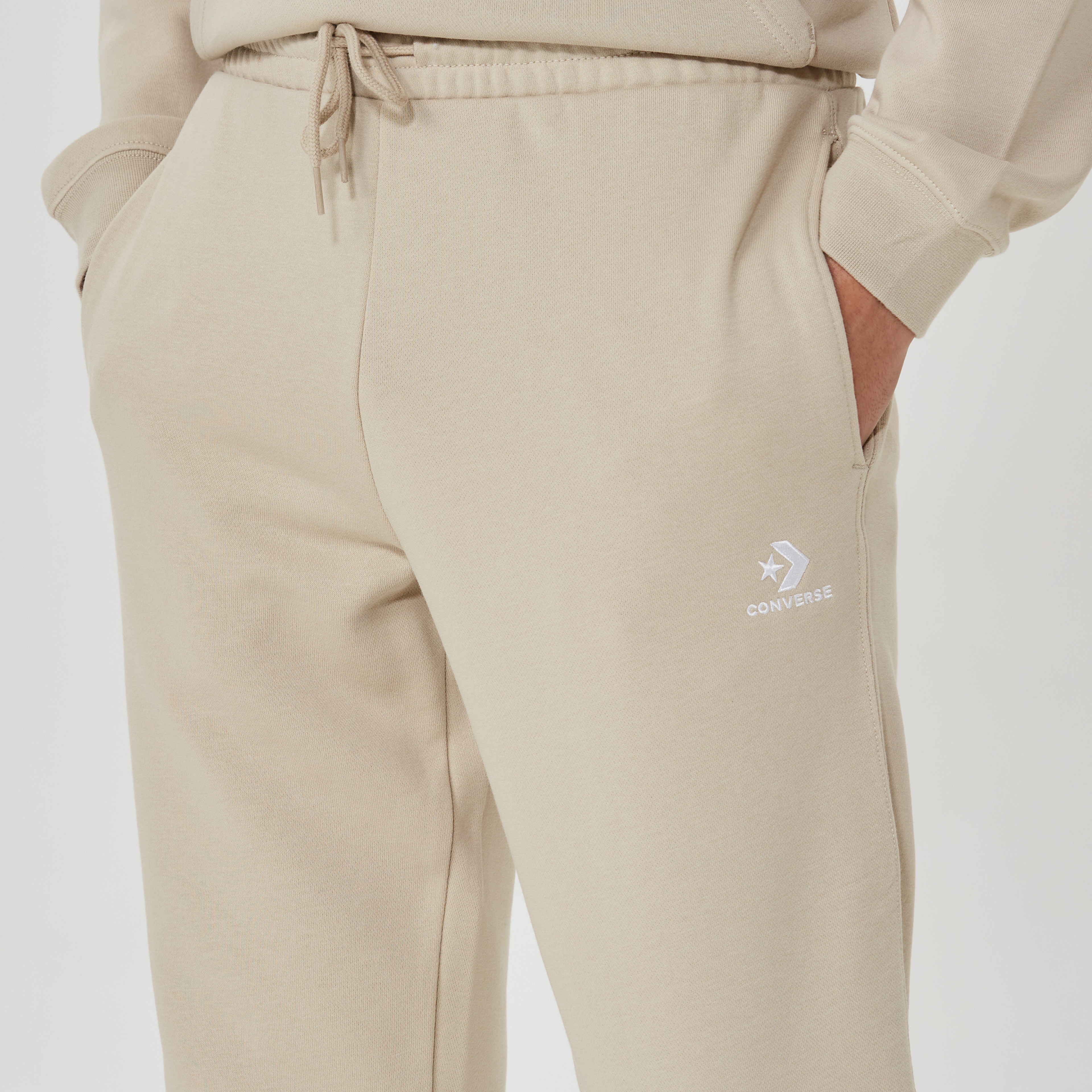 Converse Go-To Embroidered Star Chevron Unisex Bej Eşofman Altı