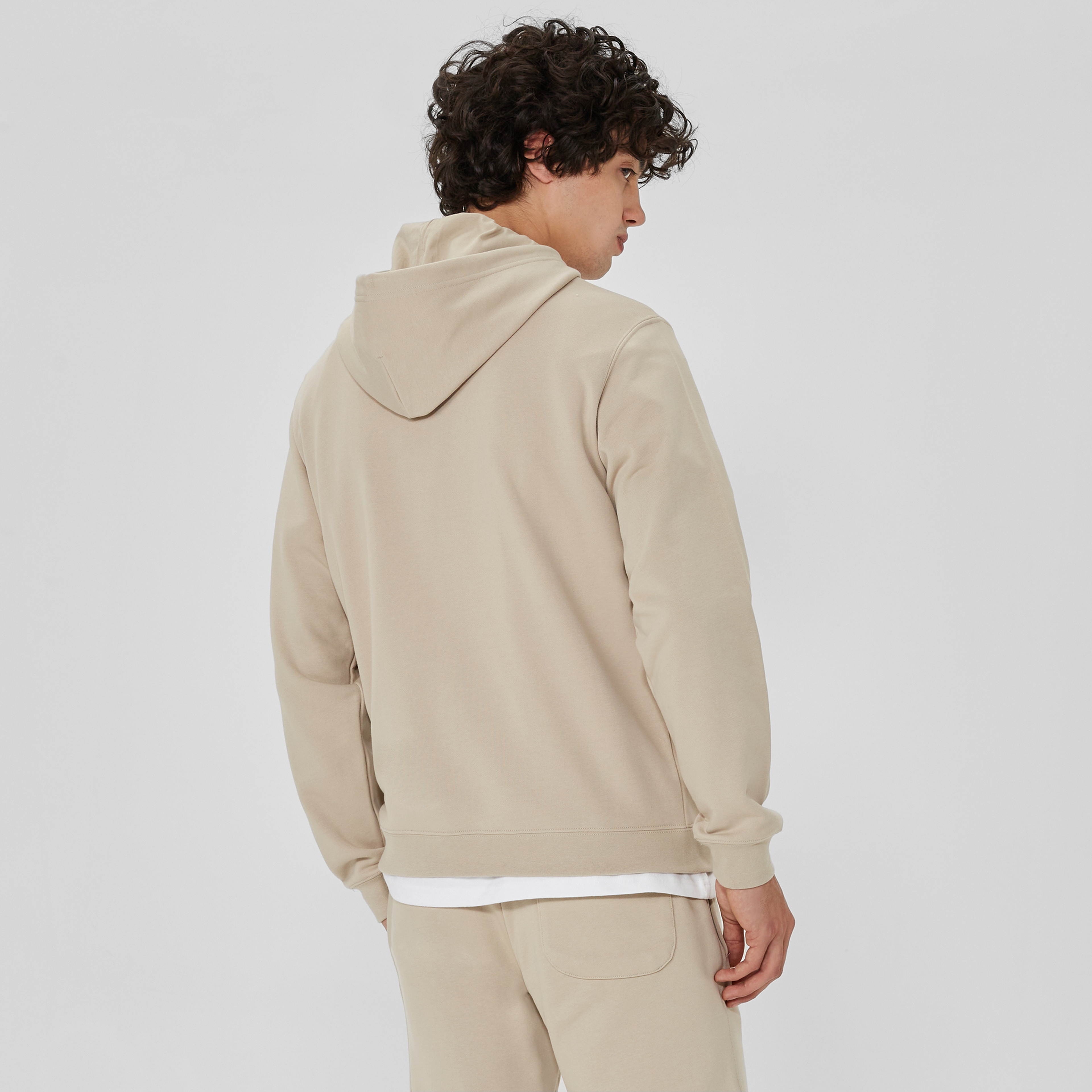 Converse Go-To Embroidered Star Chevron  Unisex Bej Hoodie