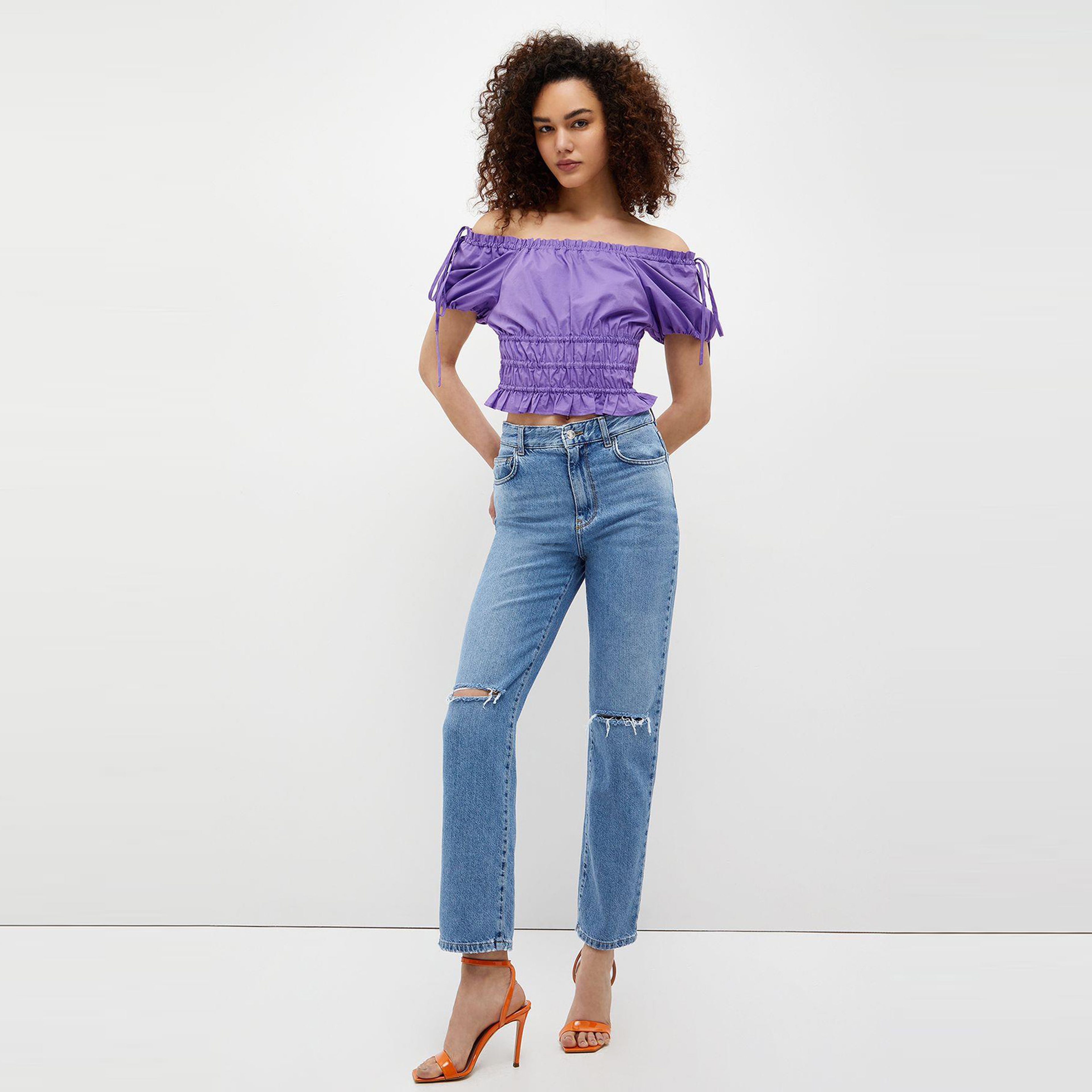 Liu Jo Kadın Mor Bluz