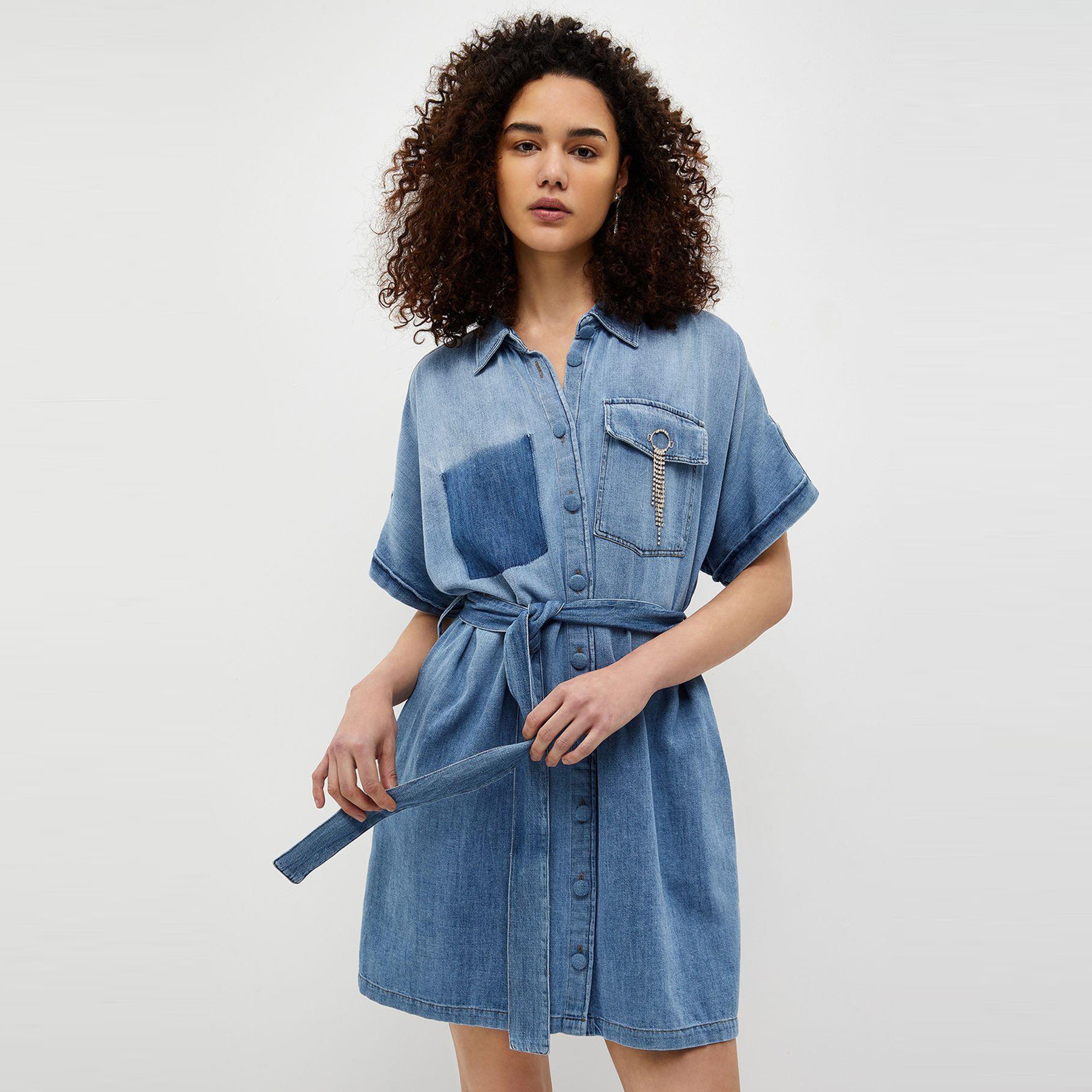 Liu Jo Kadın Mavi Elbise