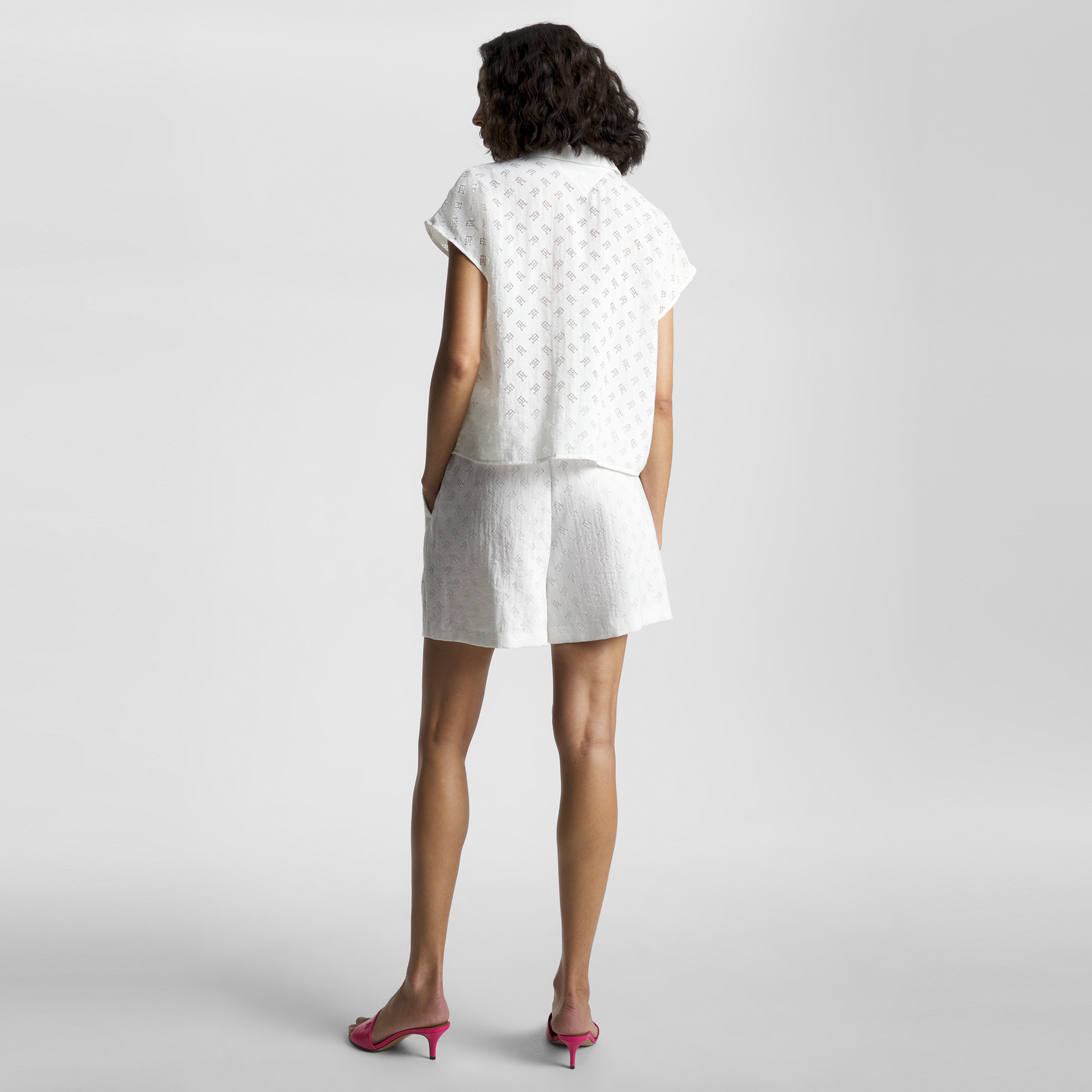 Tommy Hilfiger Kadın Beyaz Gömlek